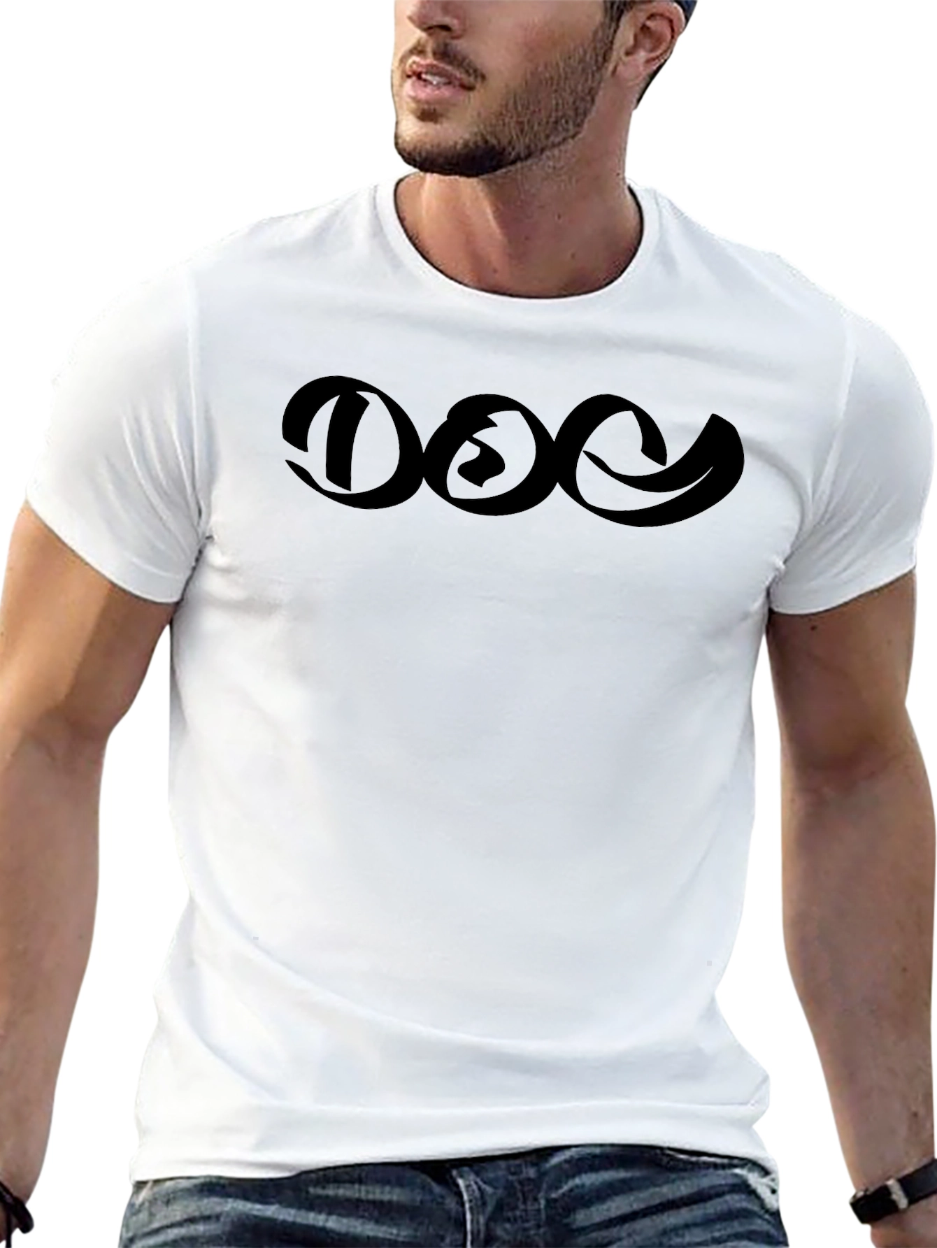 Bold DOC Graphic Black T-Shirt