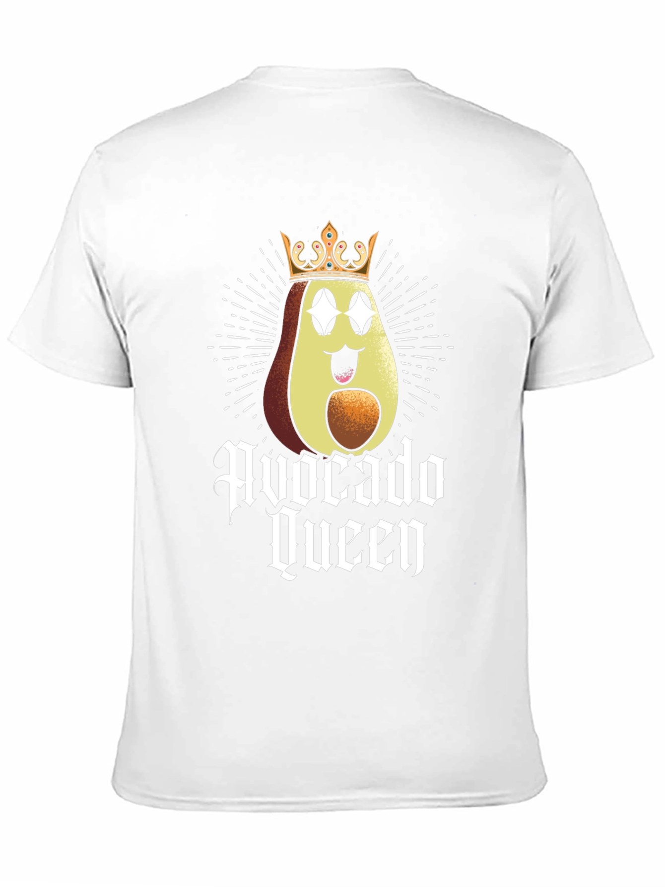 Avocado Queen Graphic Tee - Black Cotton T-Shirt