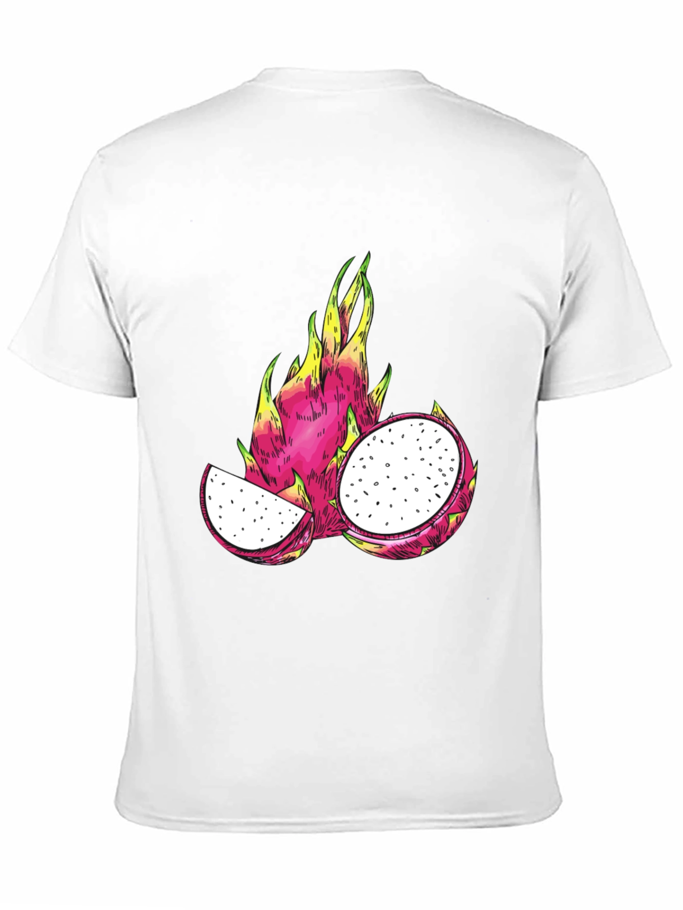 Dragon Fruit Graphic T-Shirt - Black Cotton Tee