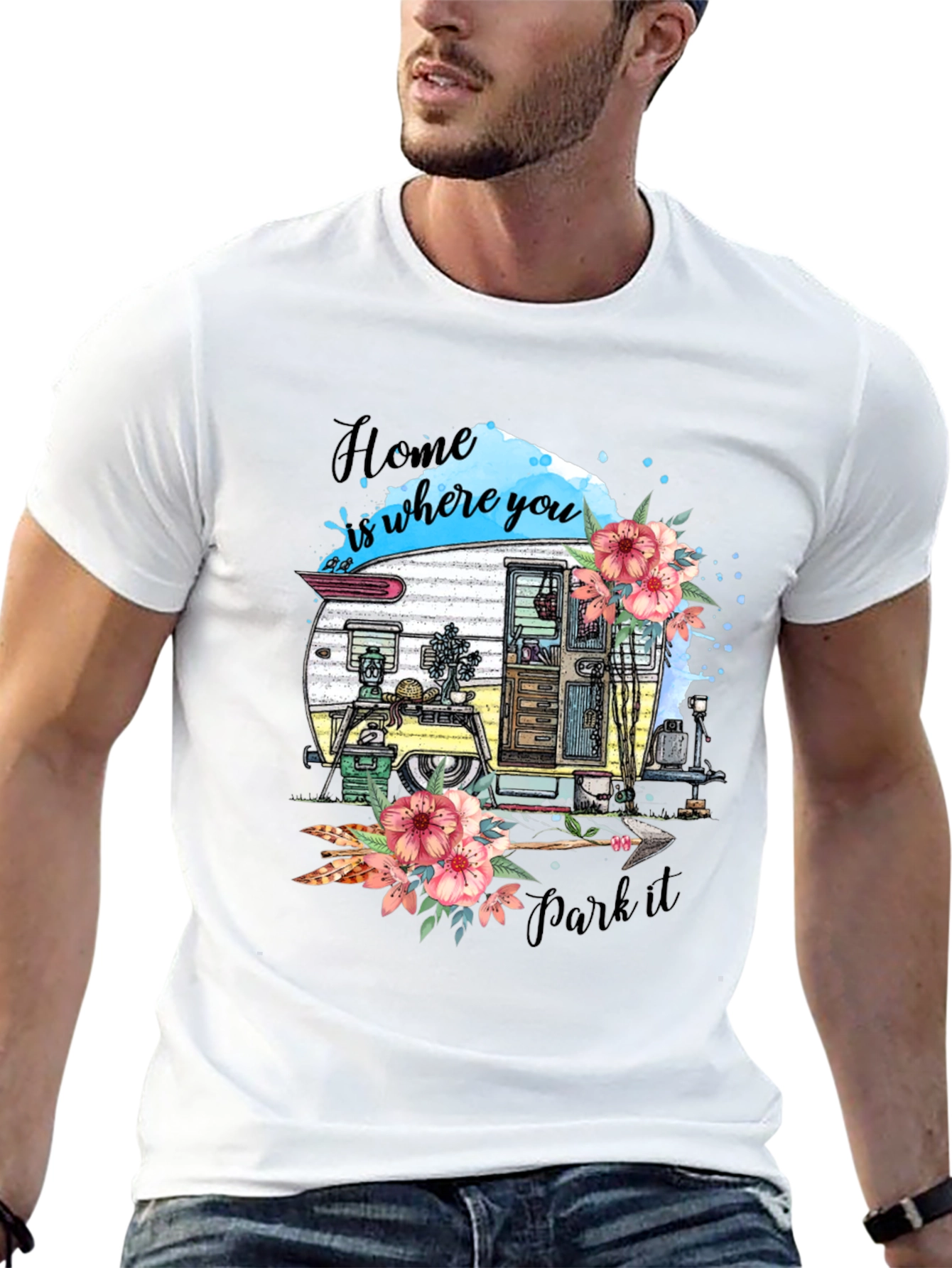 Home Is Where You Park It Camper T-Shirt