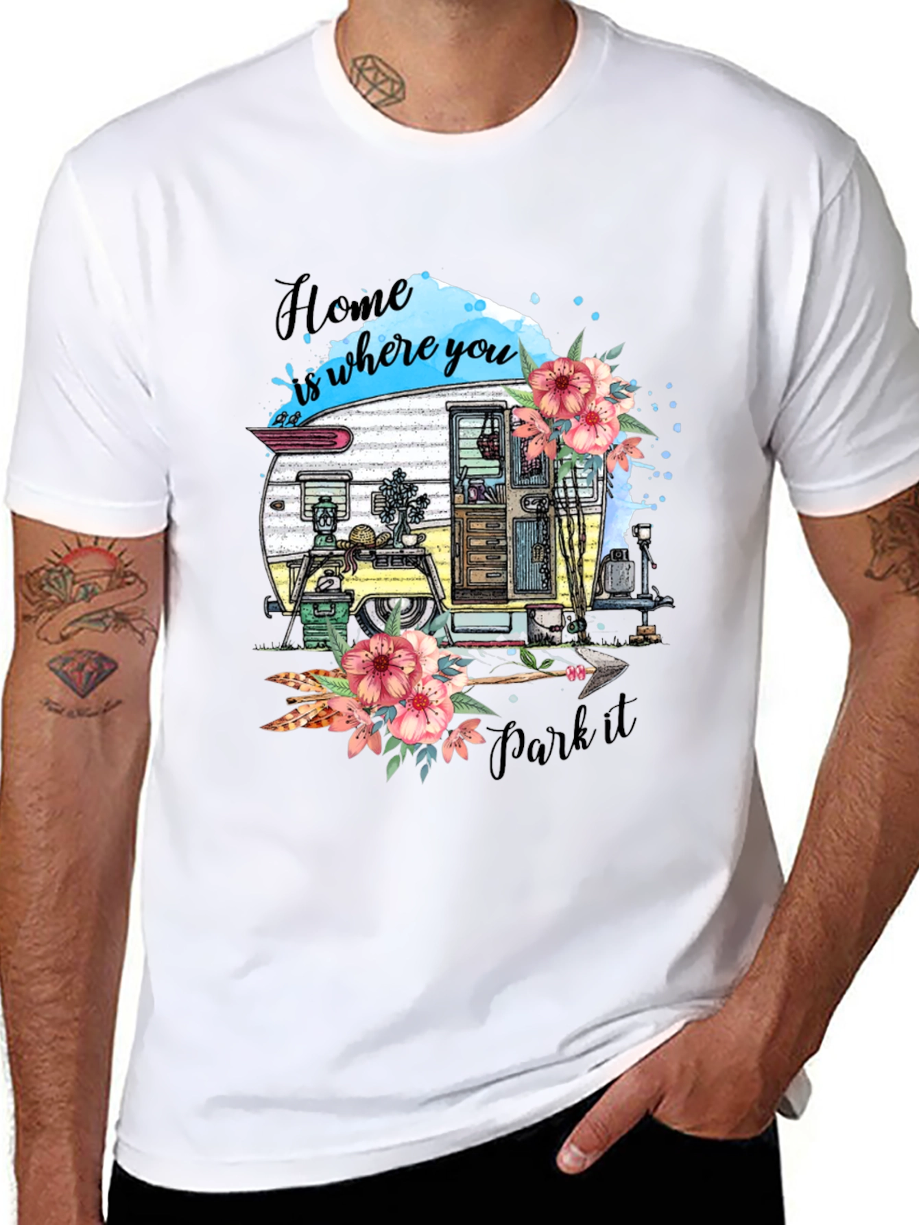 Home Is Where You Park It Camper T-Shirt