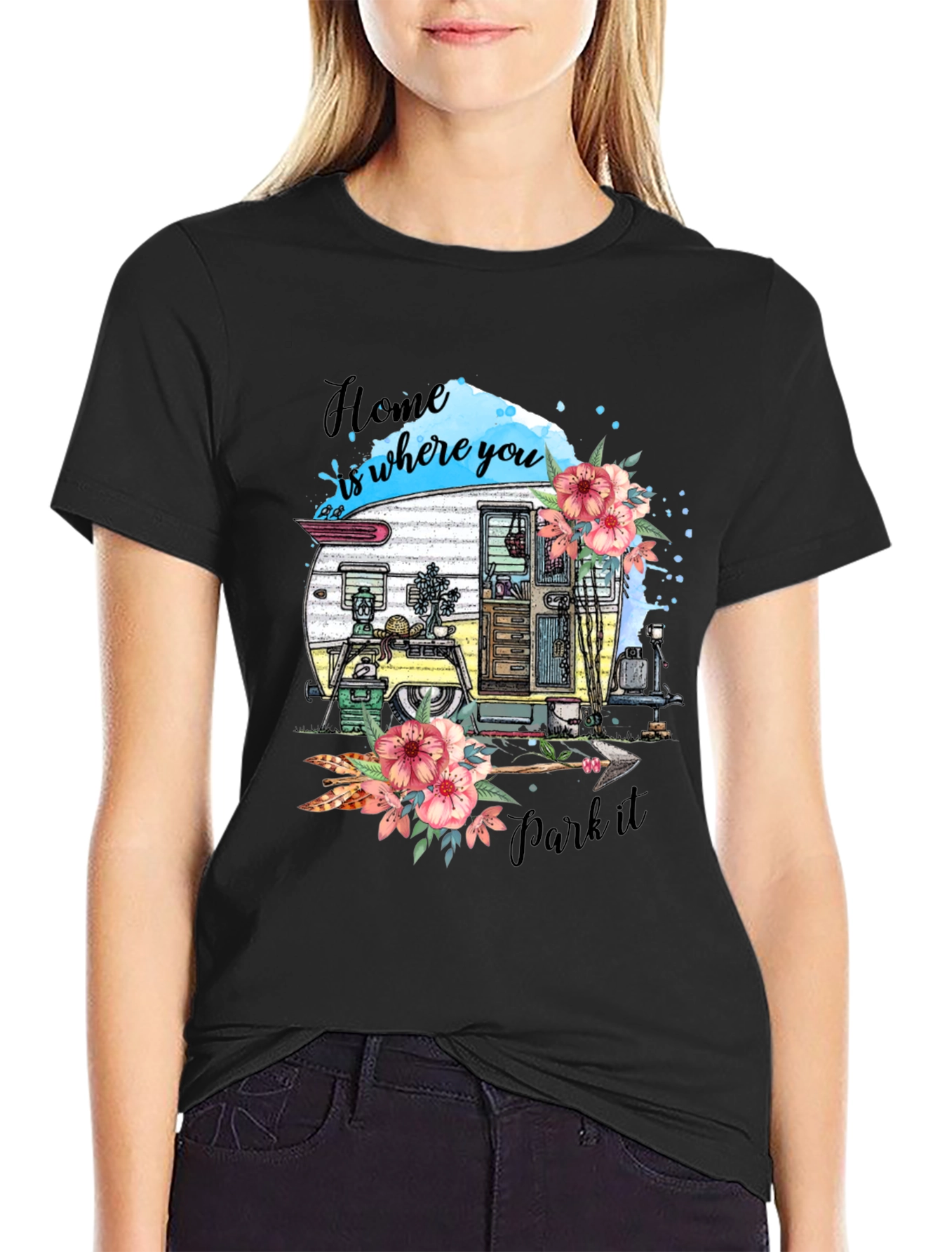 Home Is Where You Park It Camper T-Shirt