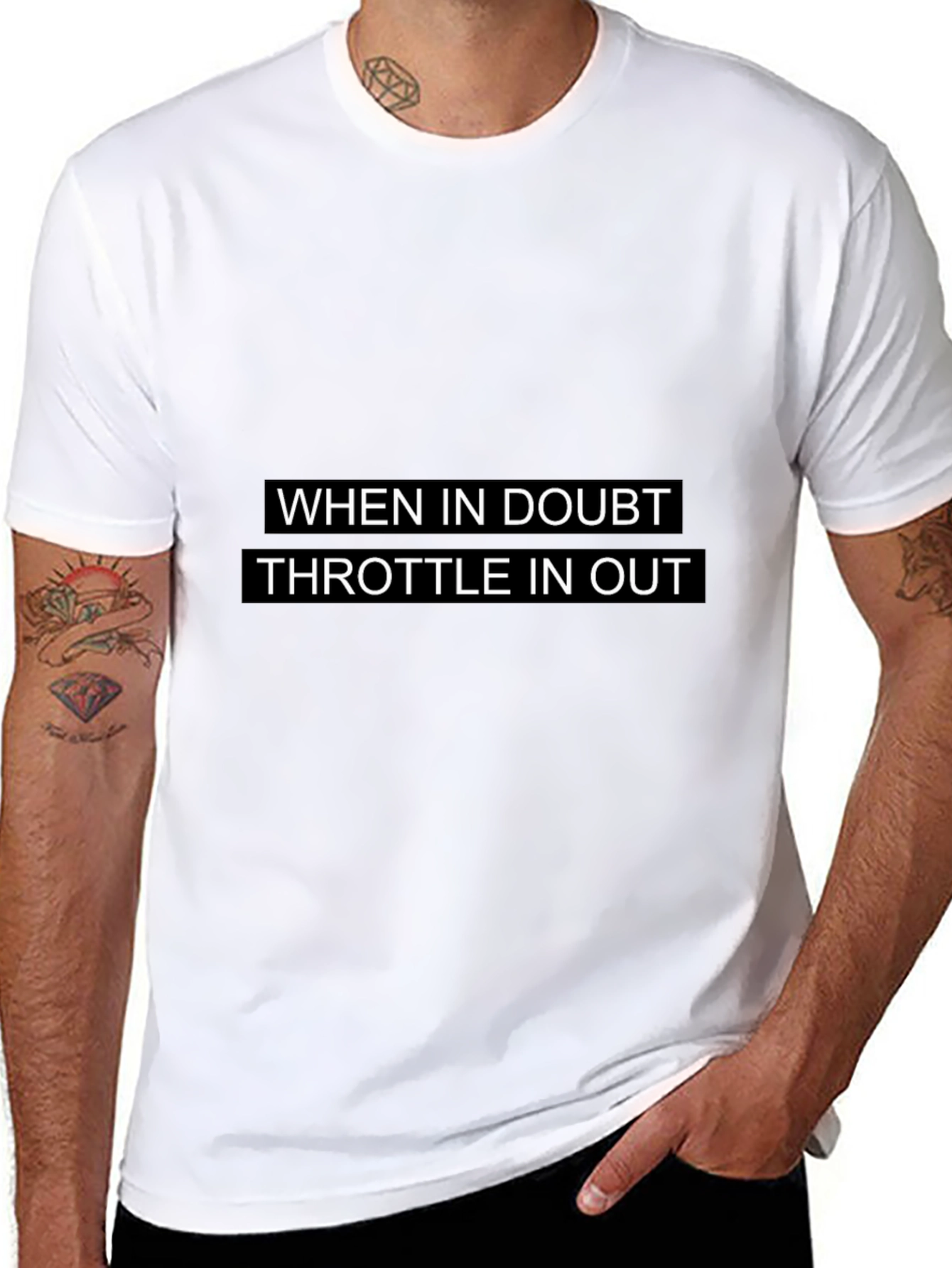 Throttle In Out Graphic T-Shirt