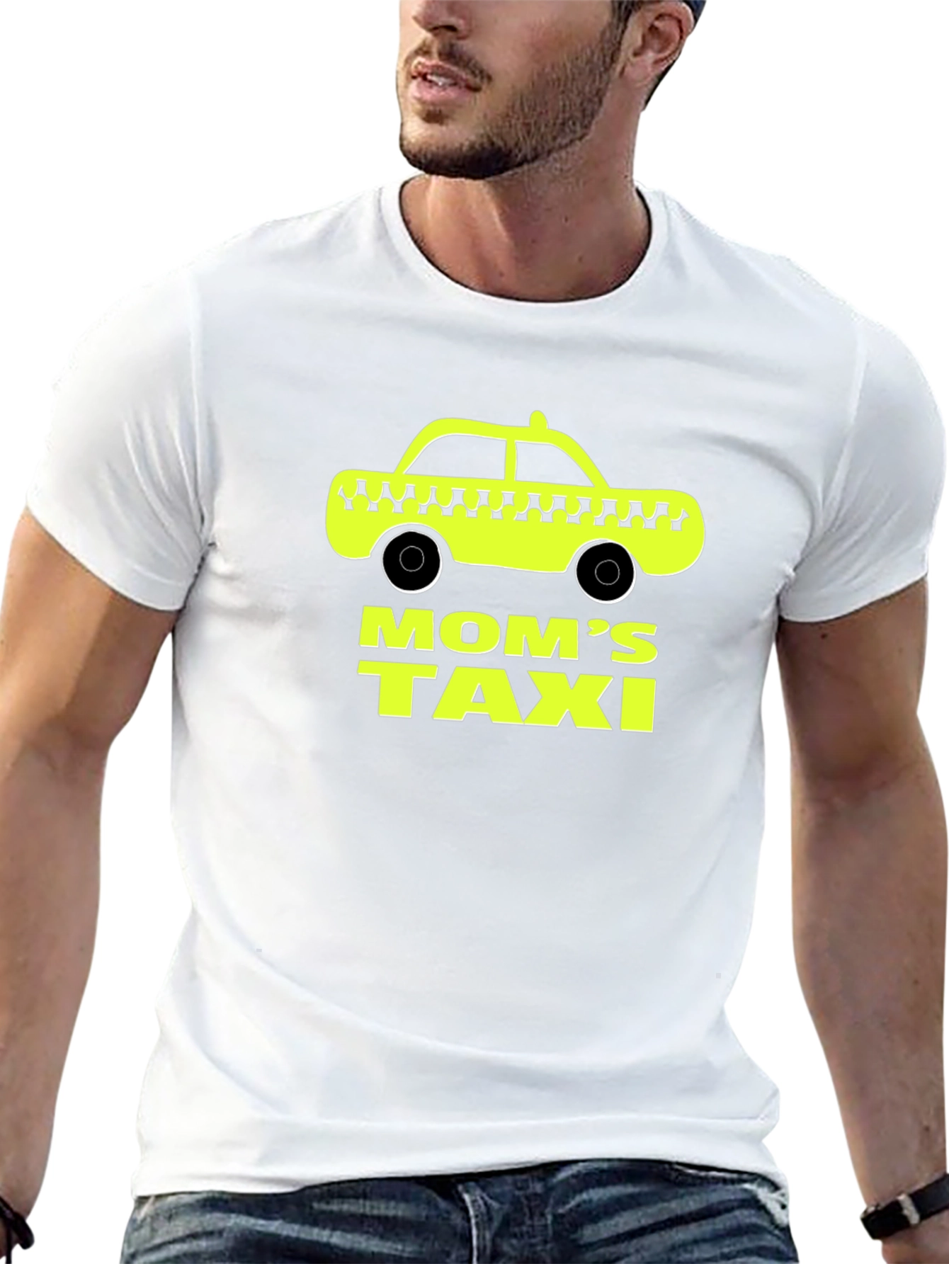 Moms Taxi Graphic T-Shirt - Black