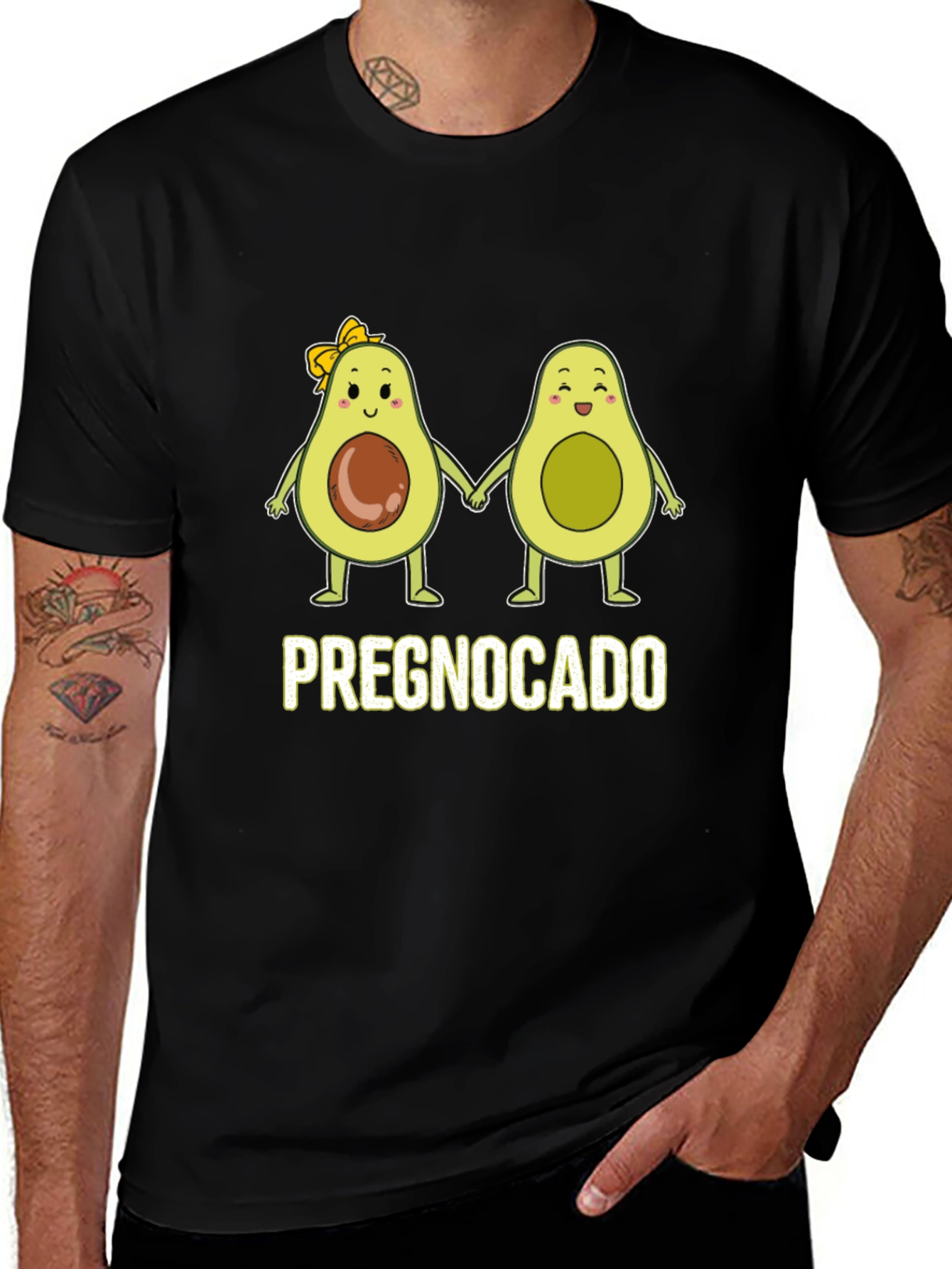 Pregnocado Avocado Couple Graphic Tee - Unisex