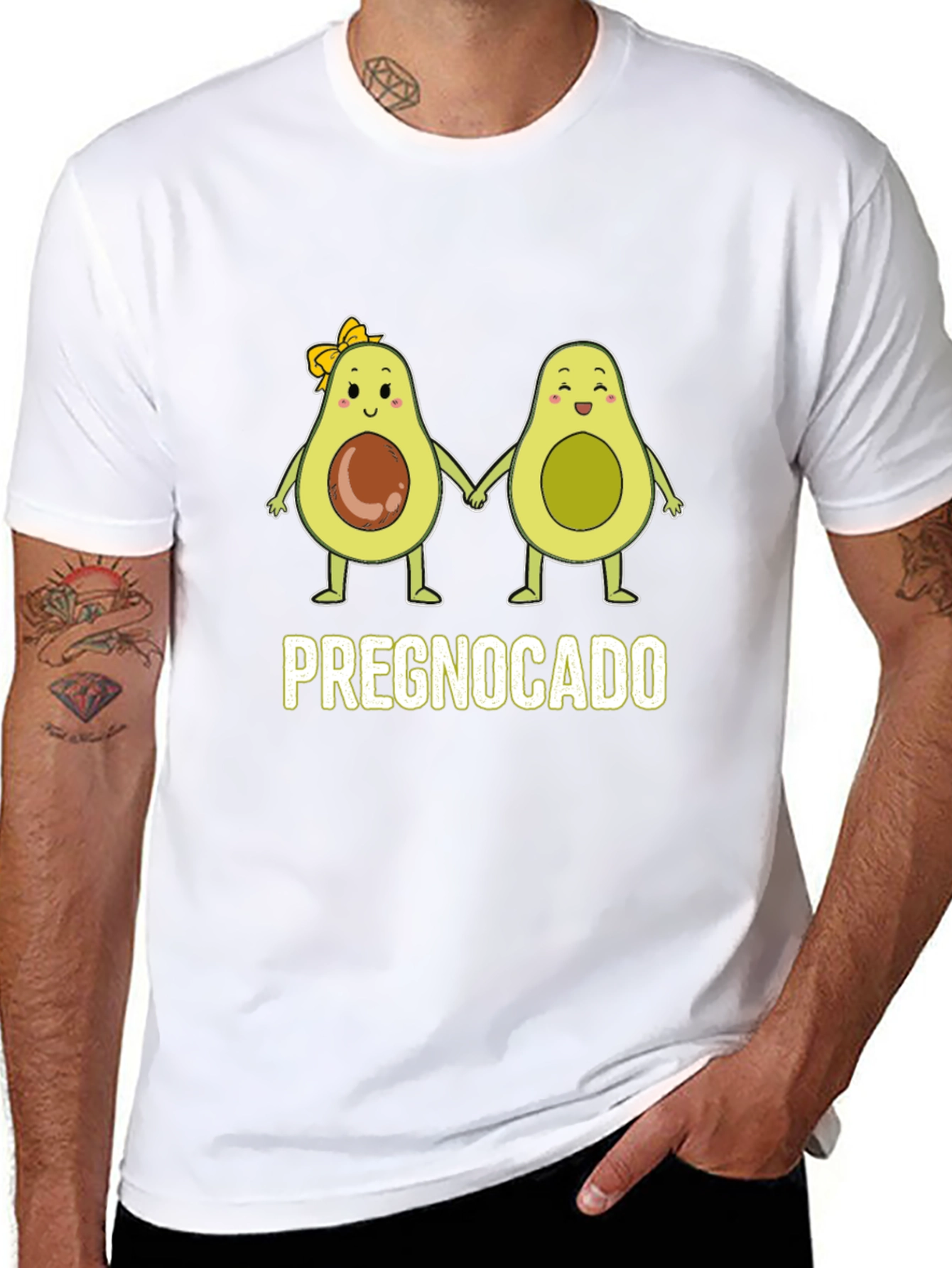 Pregnocado Avocado Couple Graphic Tee - Unisex