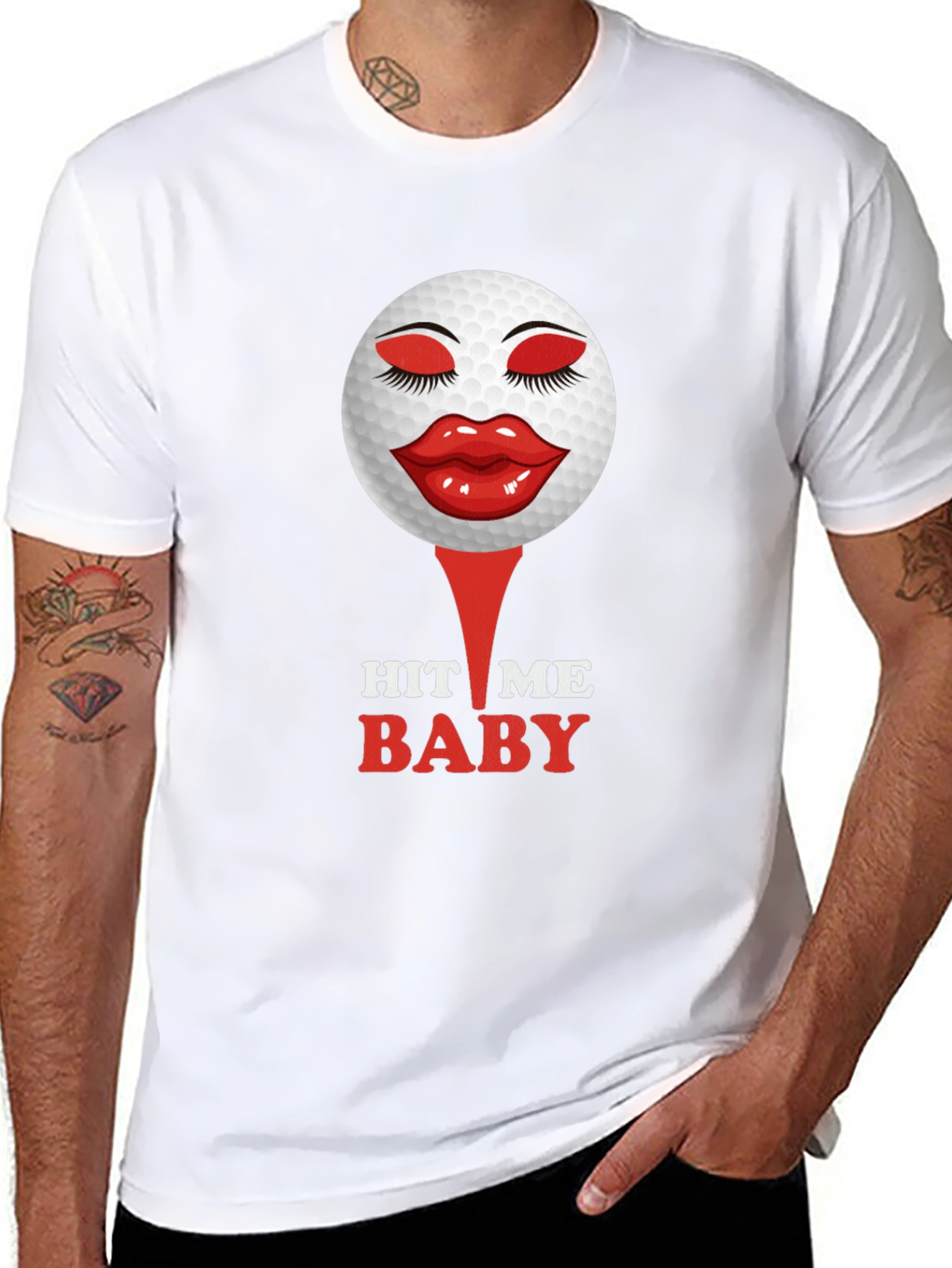Hit Me Baby Golf Ball Tee