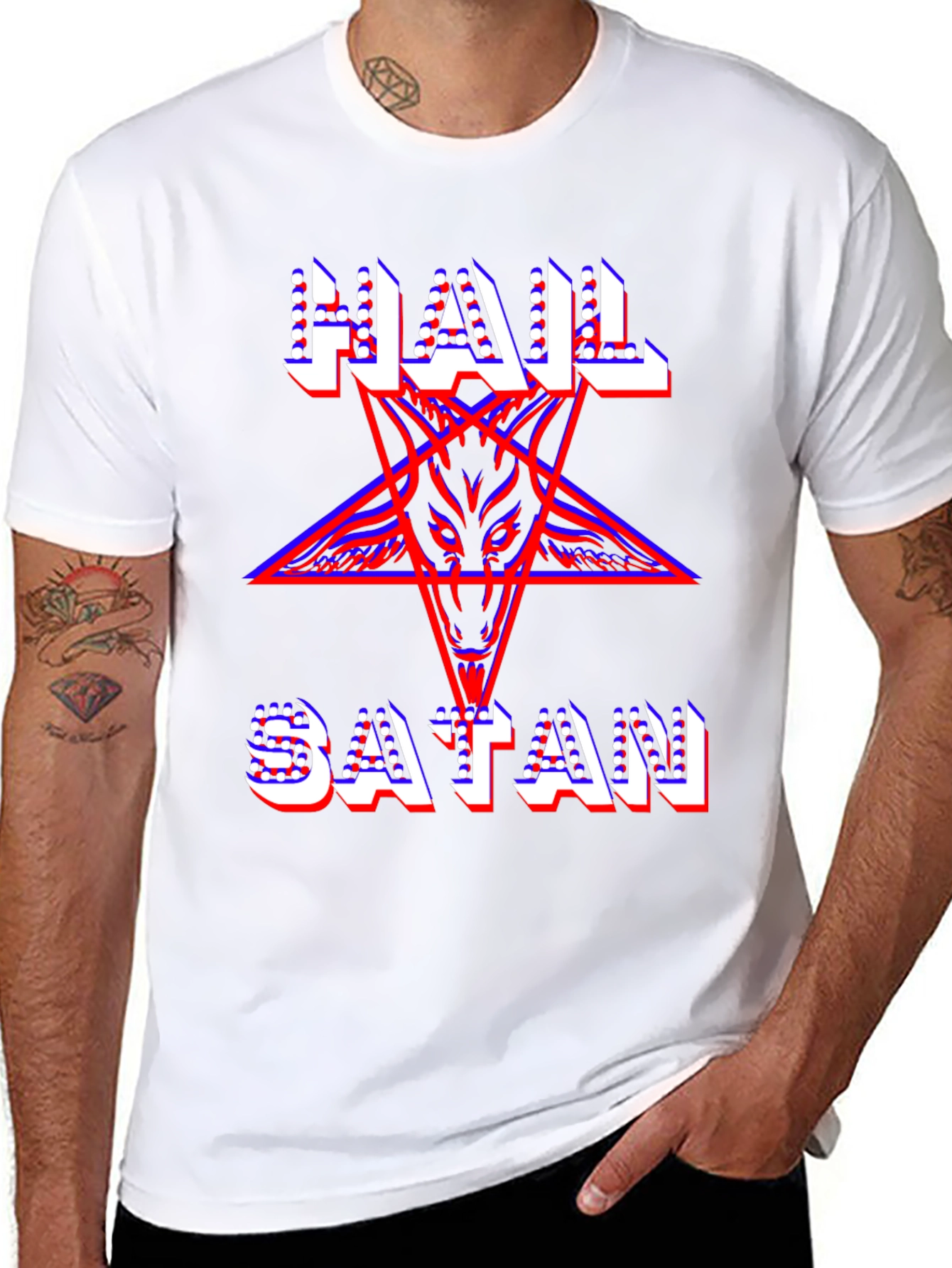 Hail Satan T-Shirt - Occult Graphic Tee
