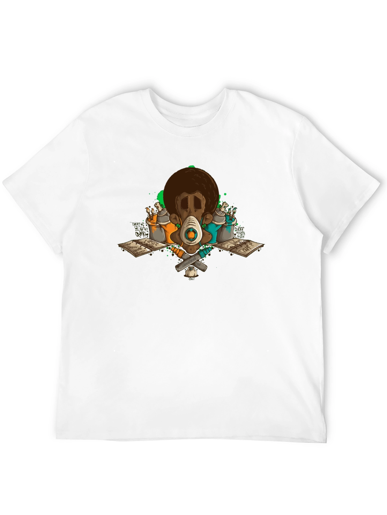 Graffiti Artist Black Graphic T-Shirt