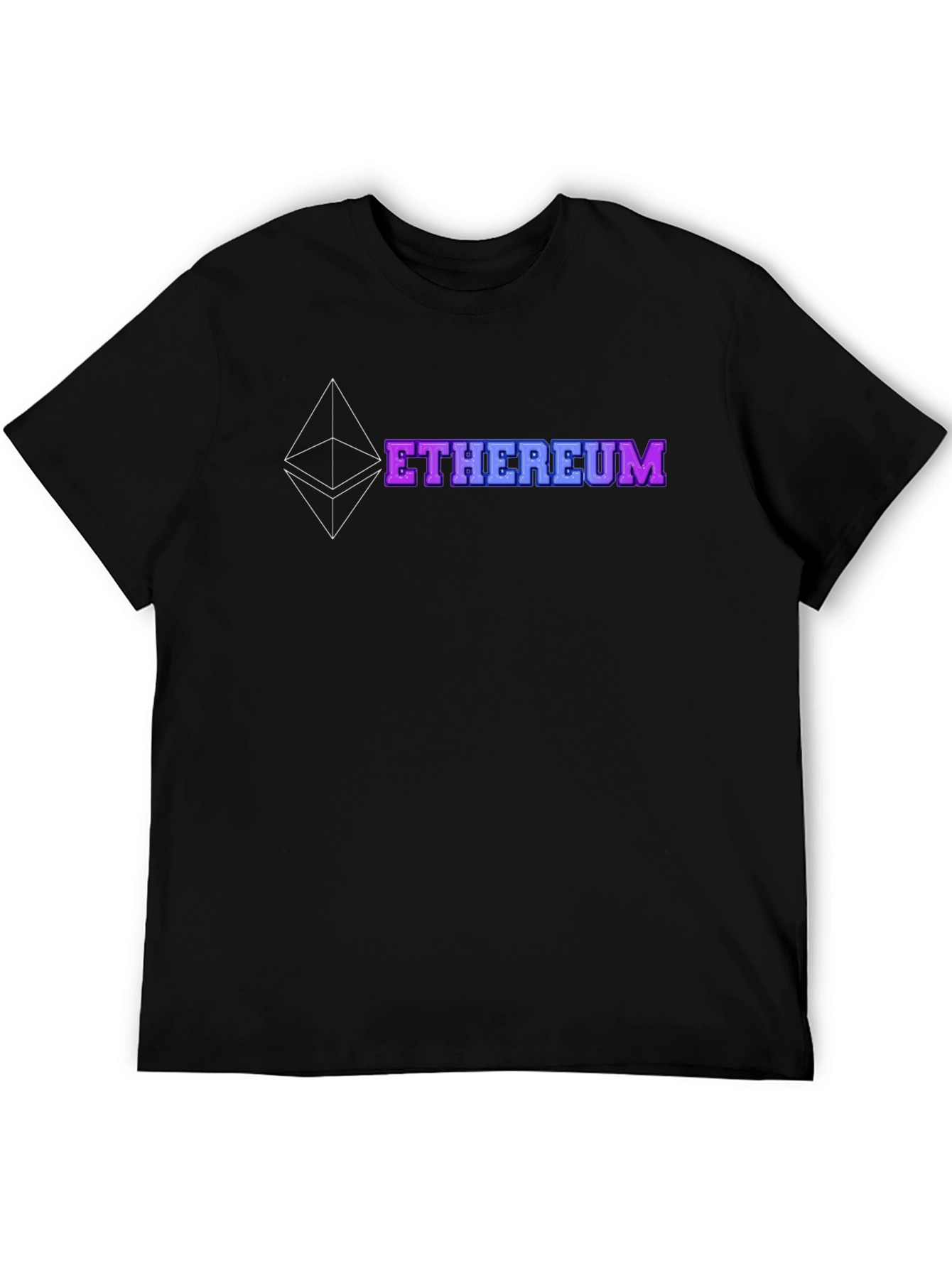 Ethereum Crypto Black T-Shirt - Blockchain Graphic Tee