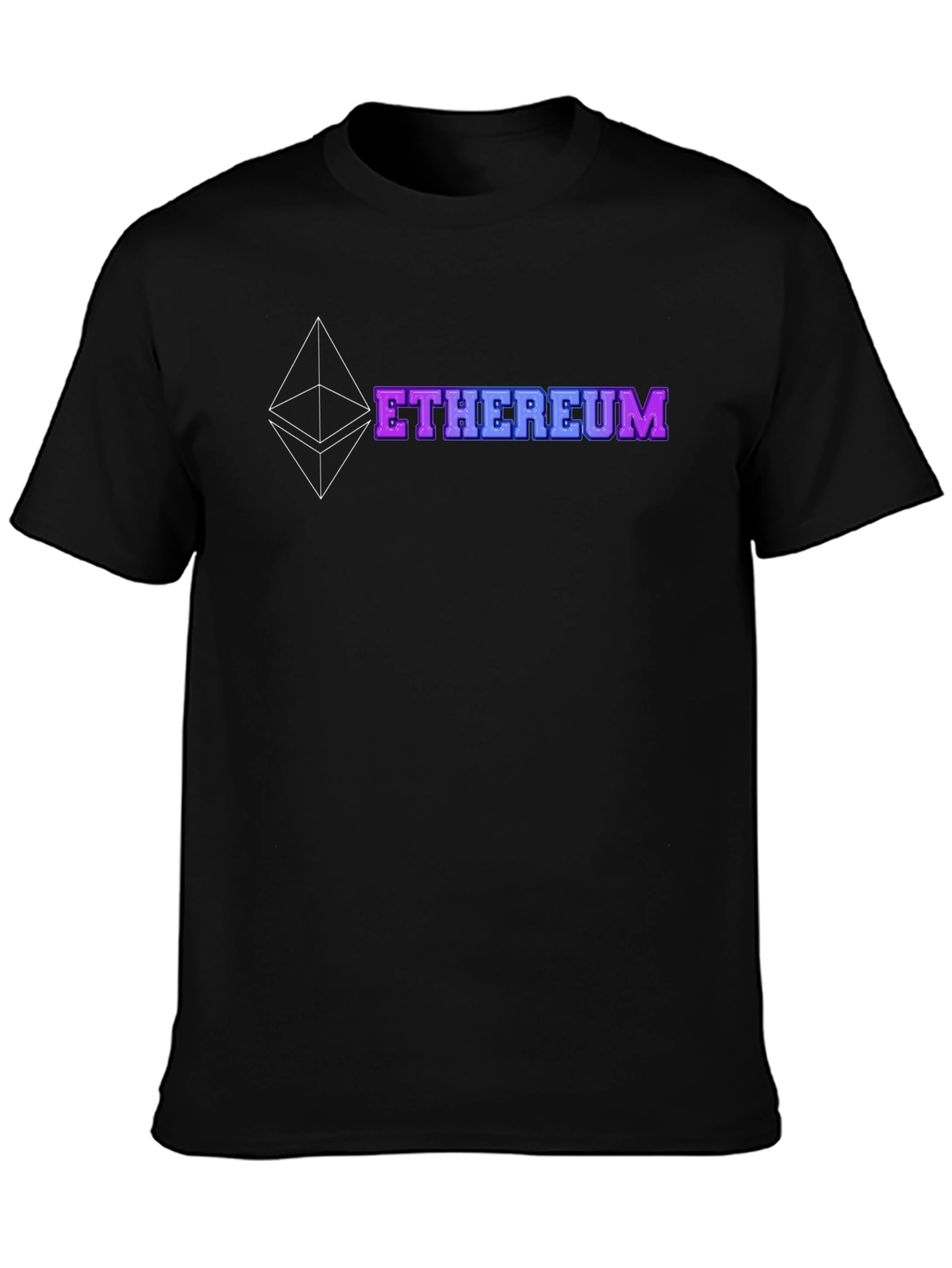 Ethereum Crypto Black T-Shirt - Blockchain Graphic Tee