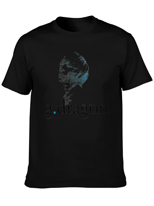 G-Dragon Graphic Print Black T-Shirt