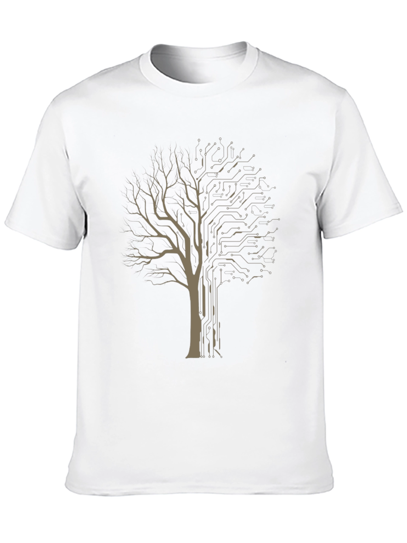 Tech Tree Graphic Tee - Modern Nature T-Shirt