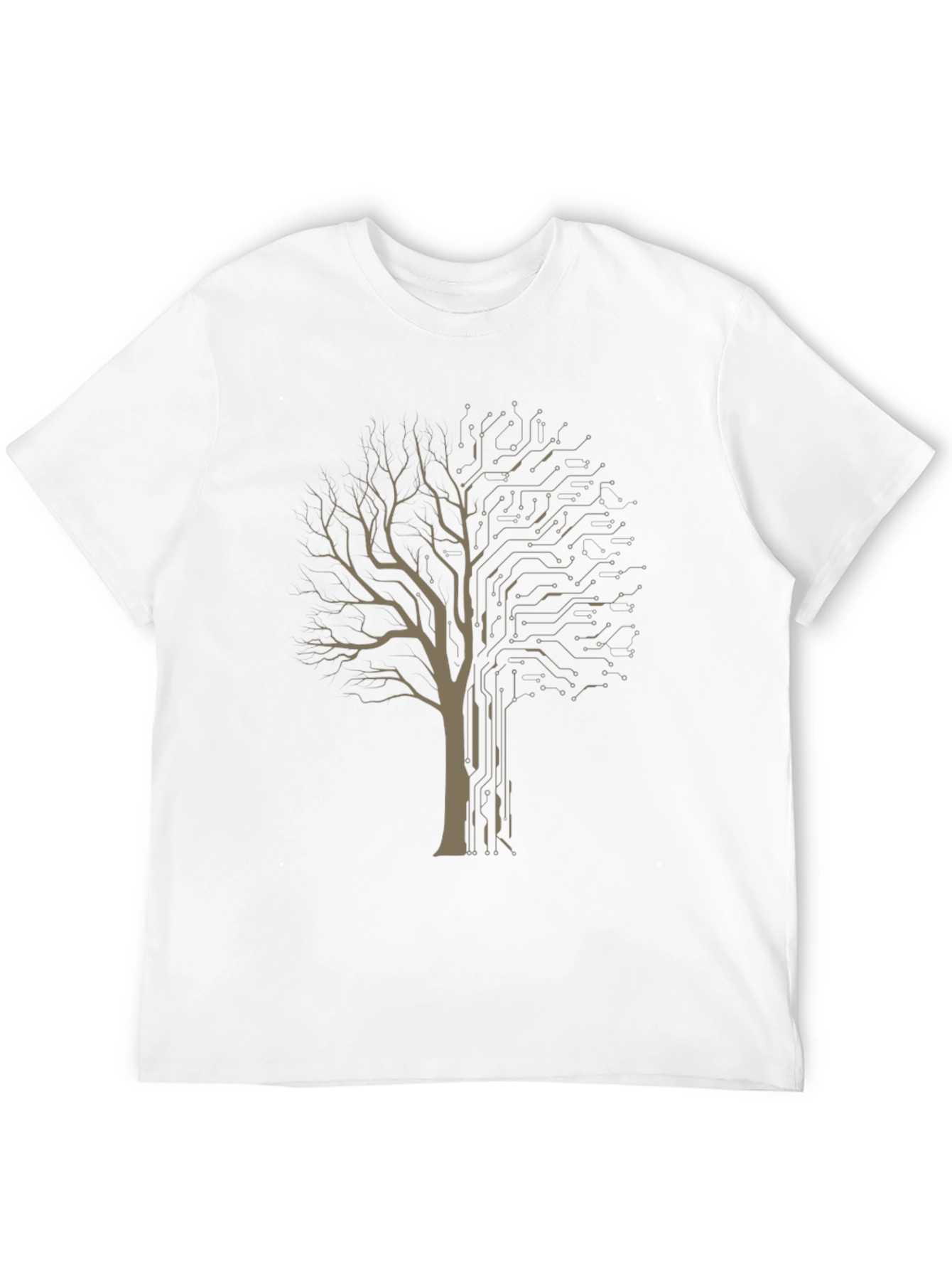 Tech Tree Graphic Tee - Modern Nature T-Shirt