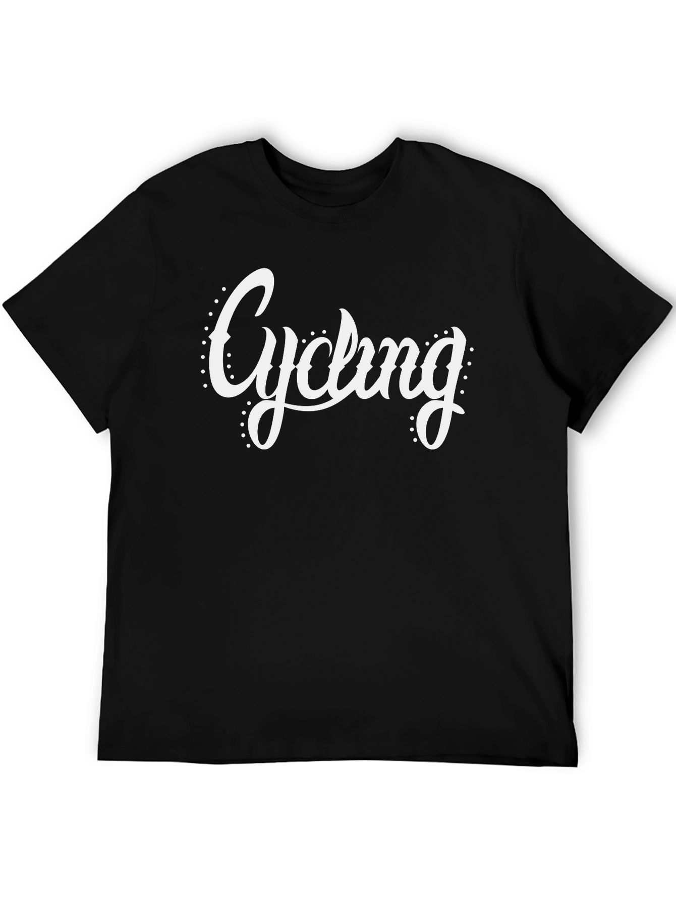 Cycling Graphic T-Shirt - Black Casual Wear