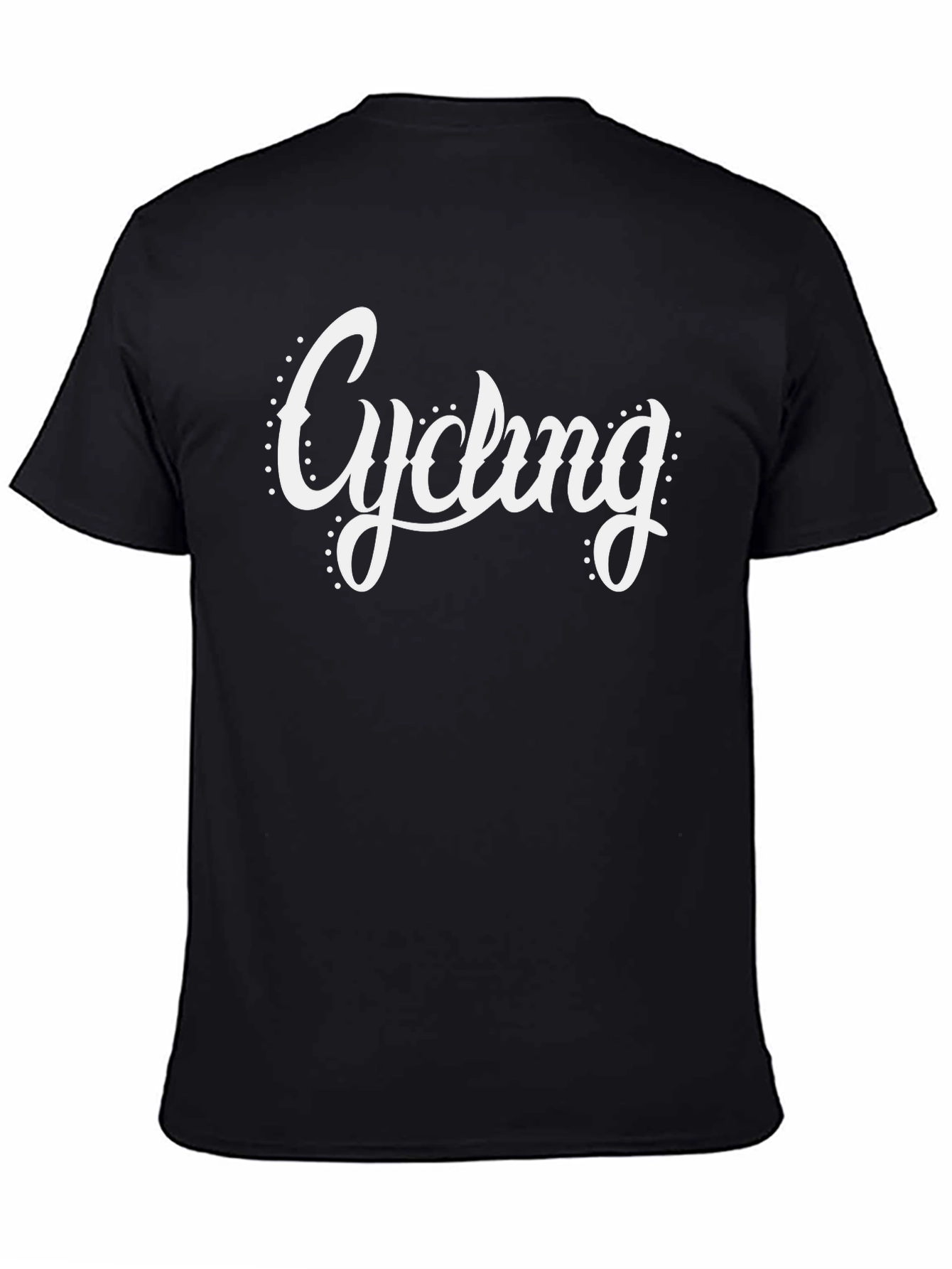 Cycling Graphic T-Shirt - Black Casual Wear