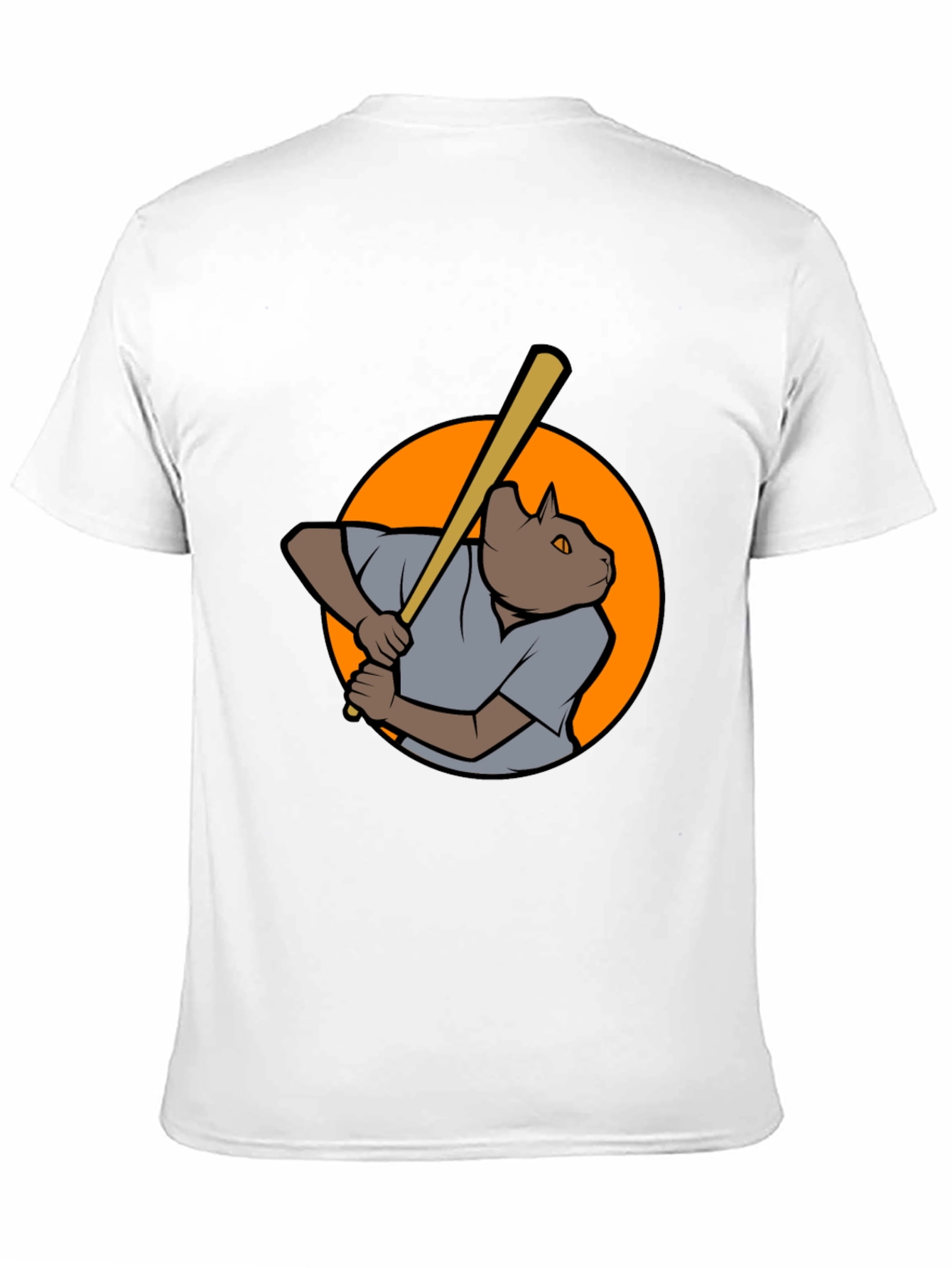 Baseball Cat Graphic T-Shirt