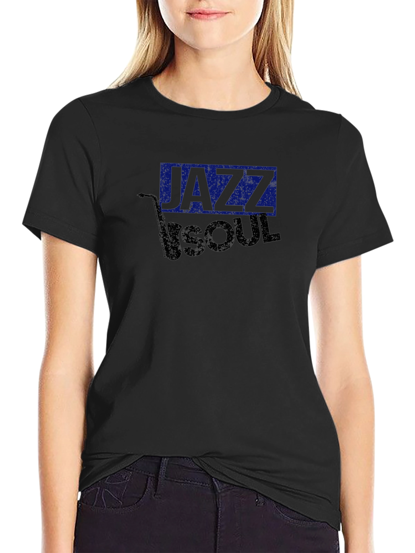 Jazz Soul Graphic Black T-Shirt