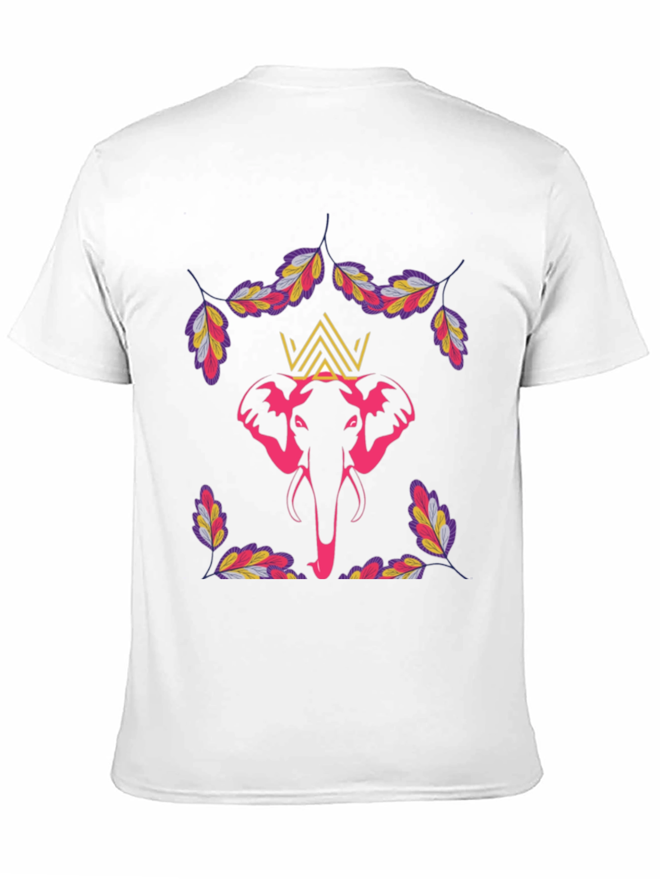 Elephant Crown Graphic Tee - Stylish Mens T-Shirt