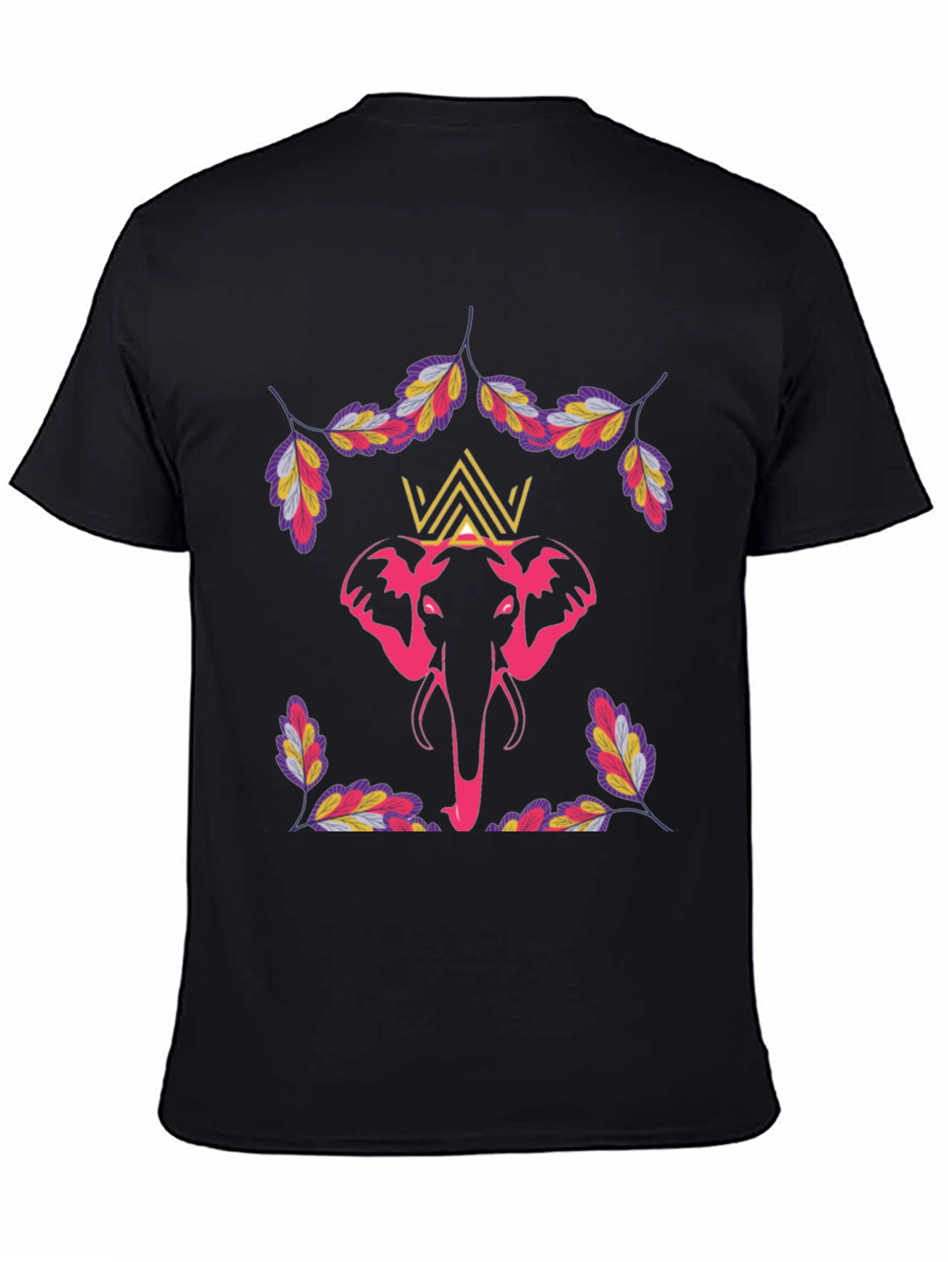 Elephant Crown Graphic Tee - Stylish Mens T-Shirt
