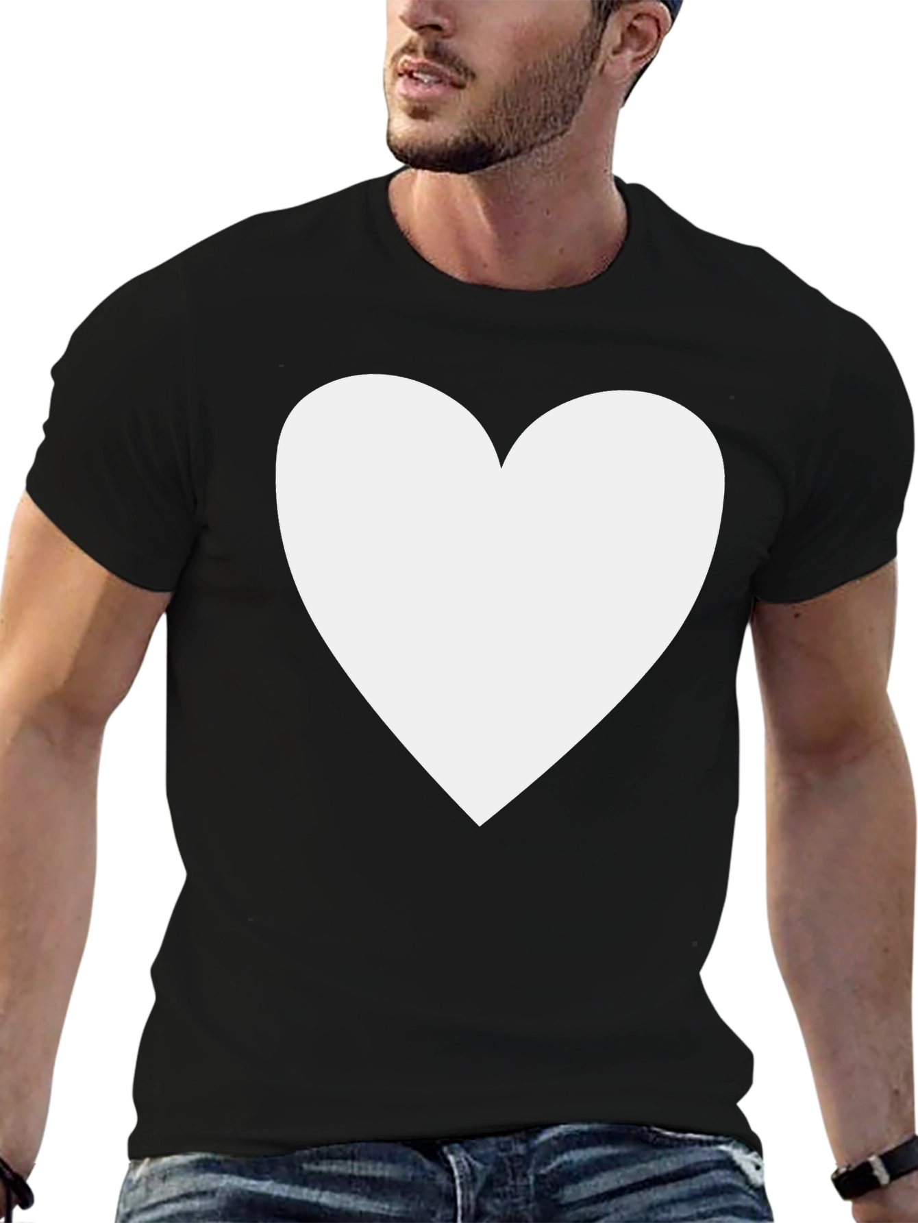 Heart Graphic T-Shirt - Soft Cotton Blend