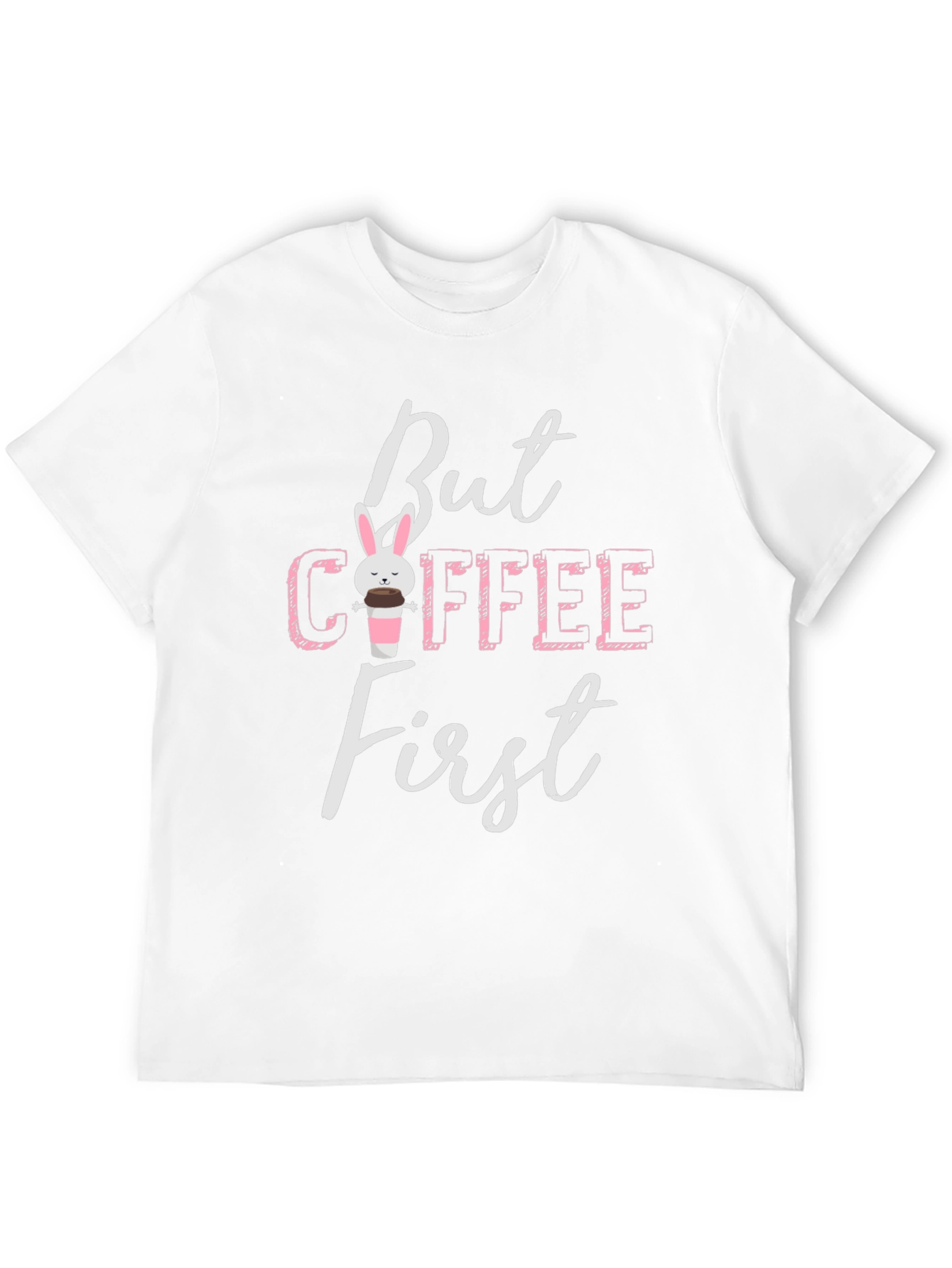 But Coffee First Bunny Graphic Tee