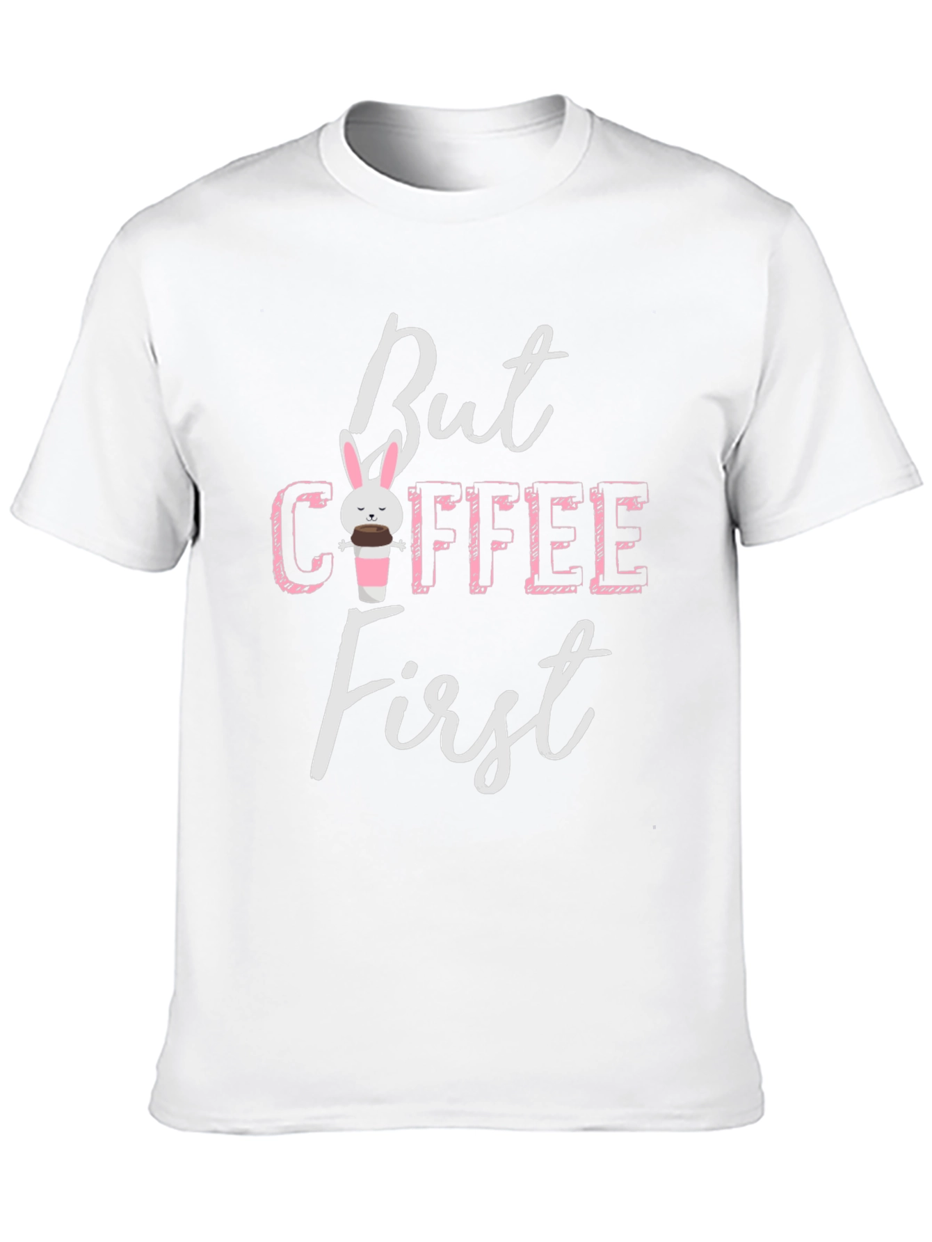 But Coffee First Bunny Graphic Tee