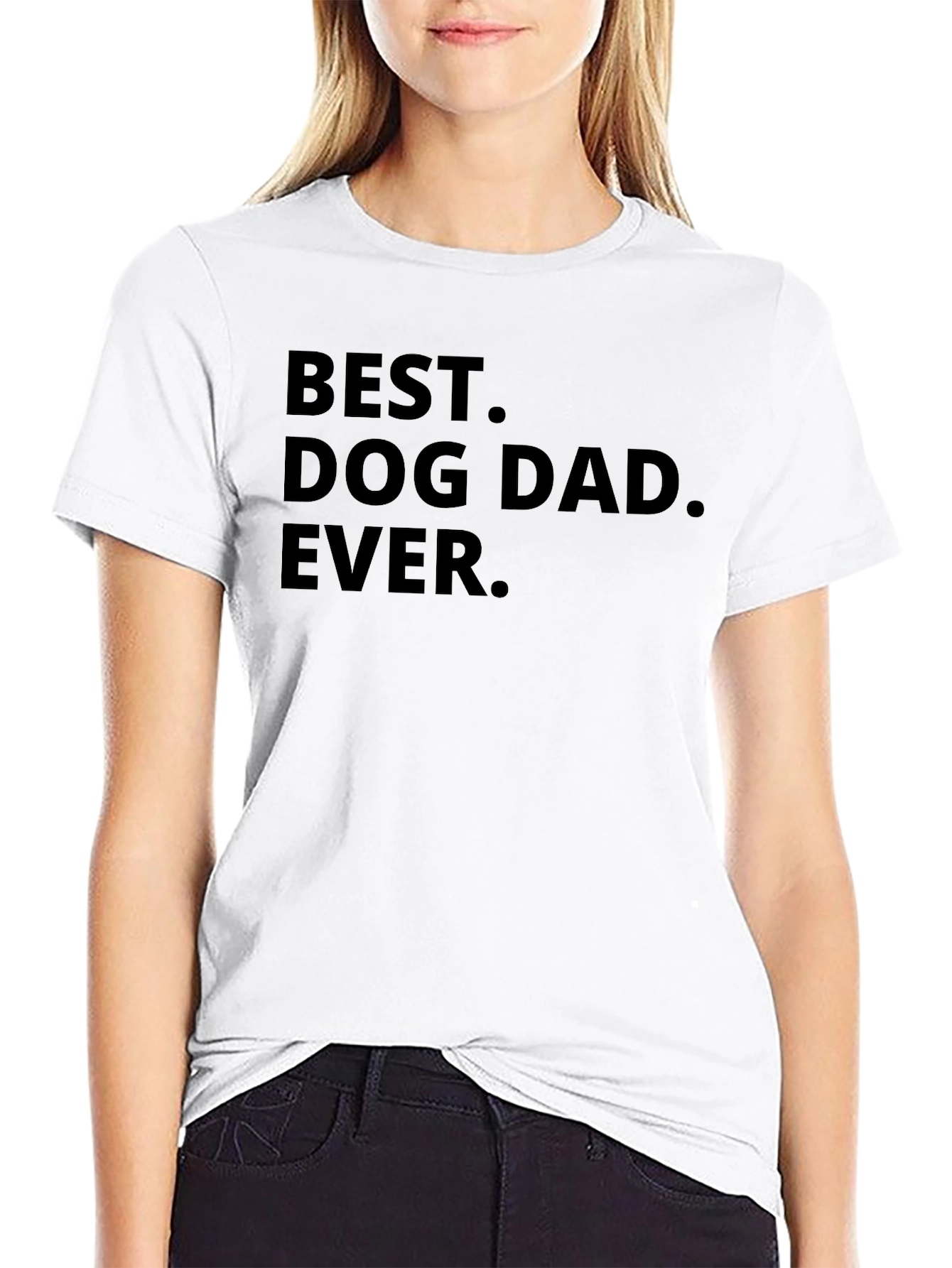 Best Dog Dad Ever Black T-Shirt