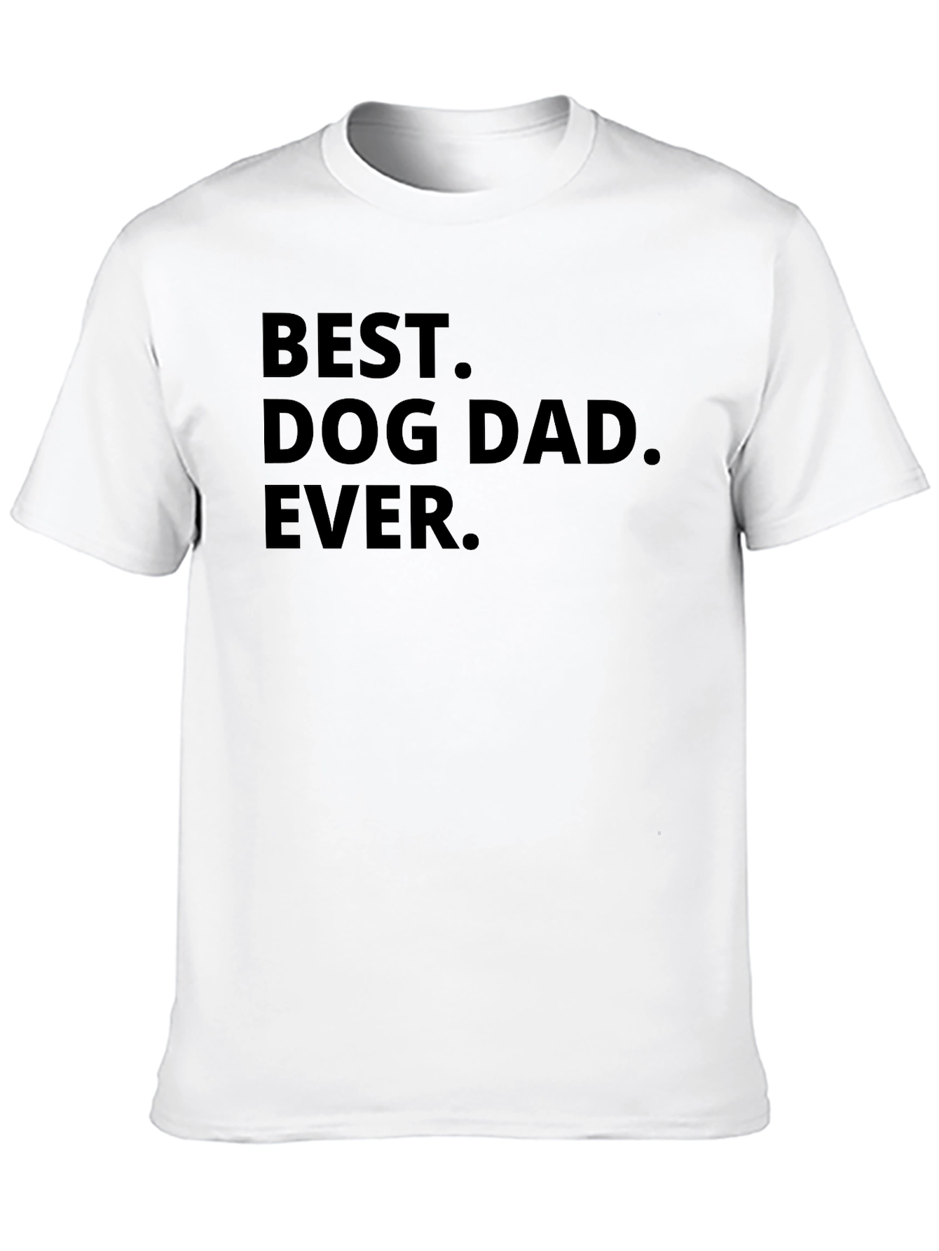 Best Dog Dad Ever Black T-Shirt