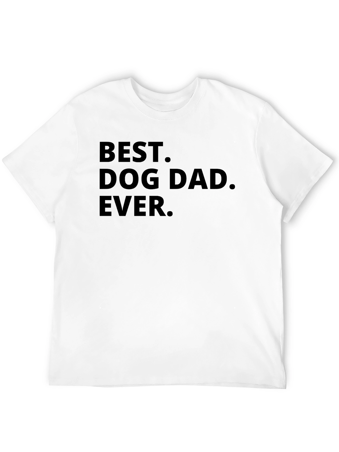 Best Dog Dad Ever Black T-Shirt
