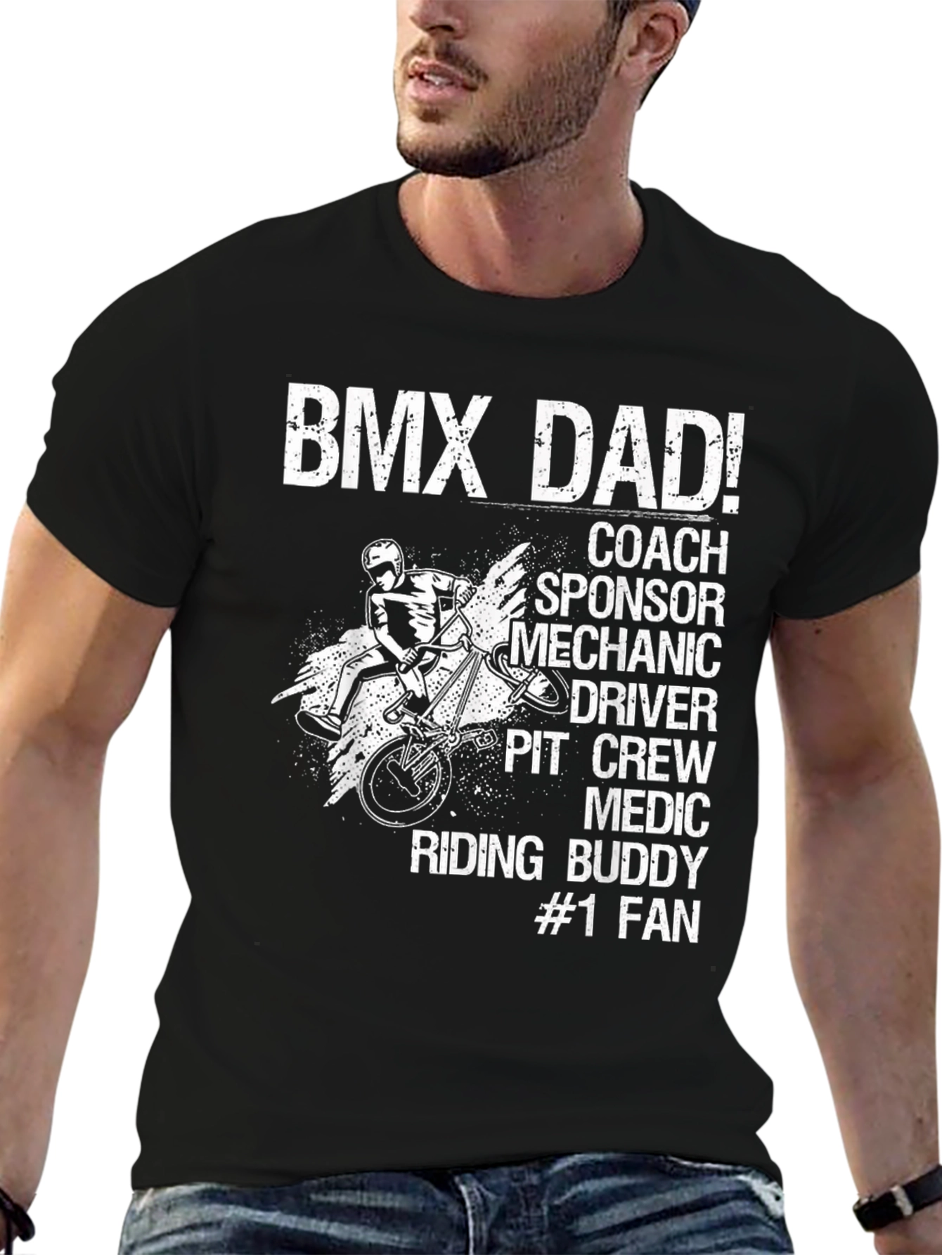 BMX Dad T-Shirt - Coach Sponsor Mechanic Driver