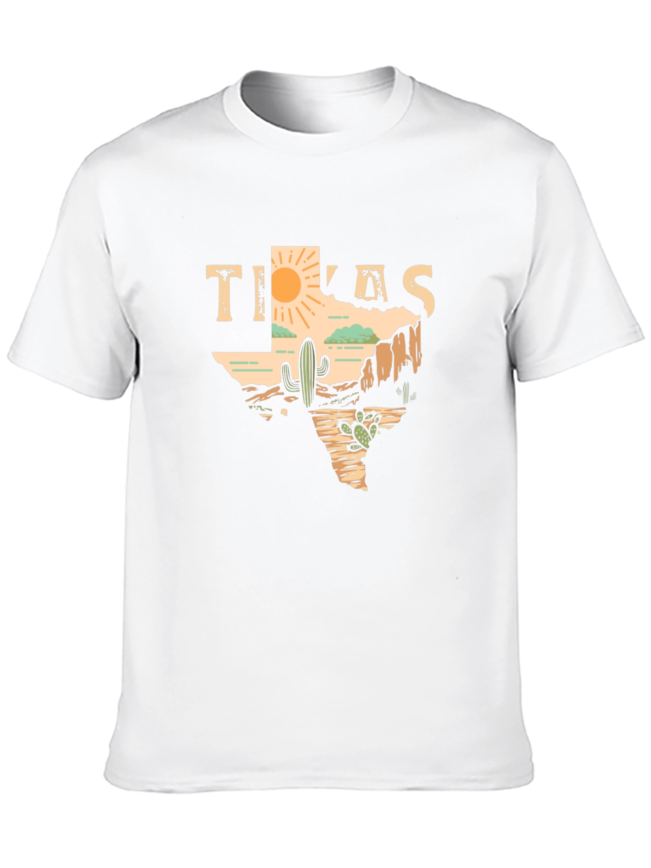 Texas Desert Graphic Tee - Mens Black T-Shirt