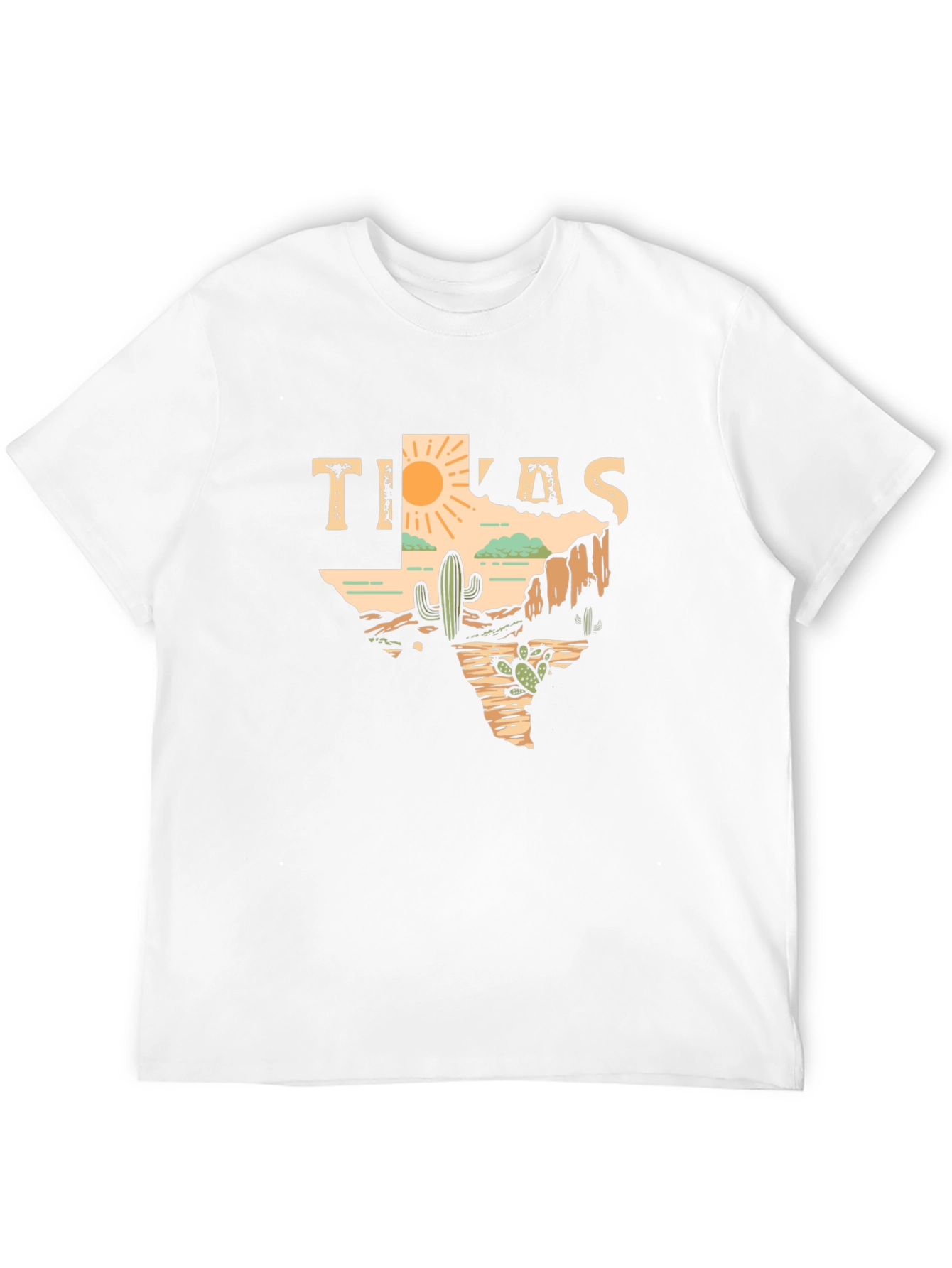 Texas Desert Graphic Tee - Mens Black T-Shirt