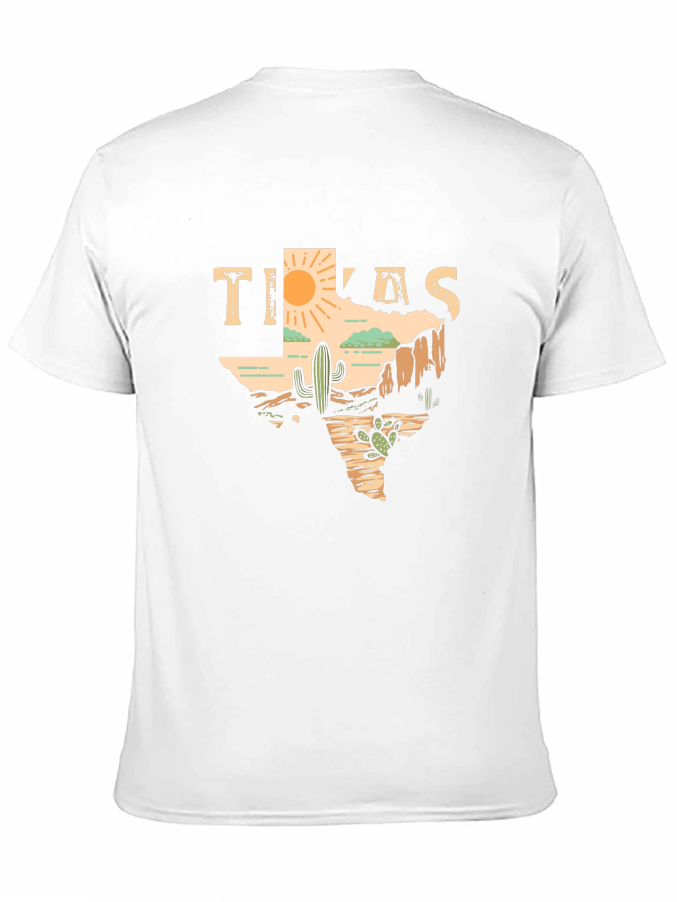 Texas Desert Graphic Tee - Mens Black T-Shirt