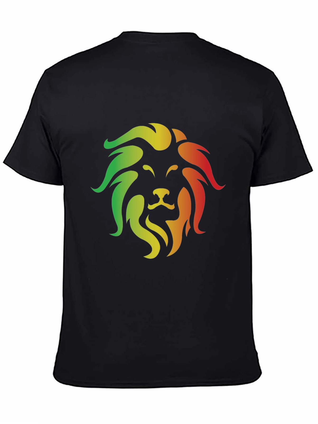 Rasta Lion Graphic Black T-Shirt