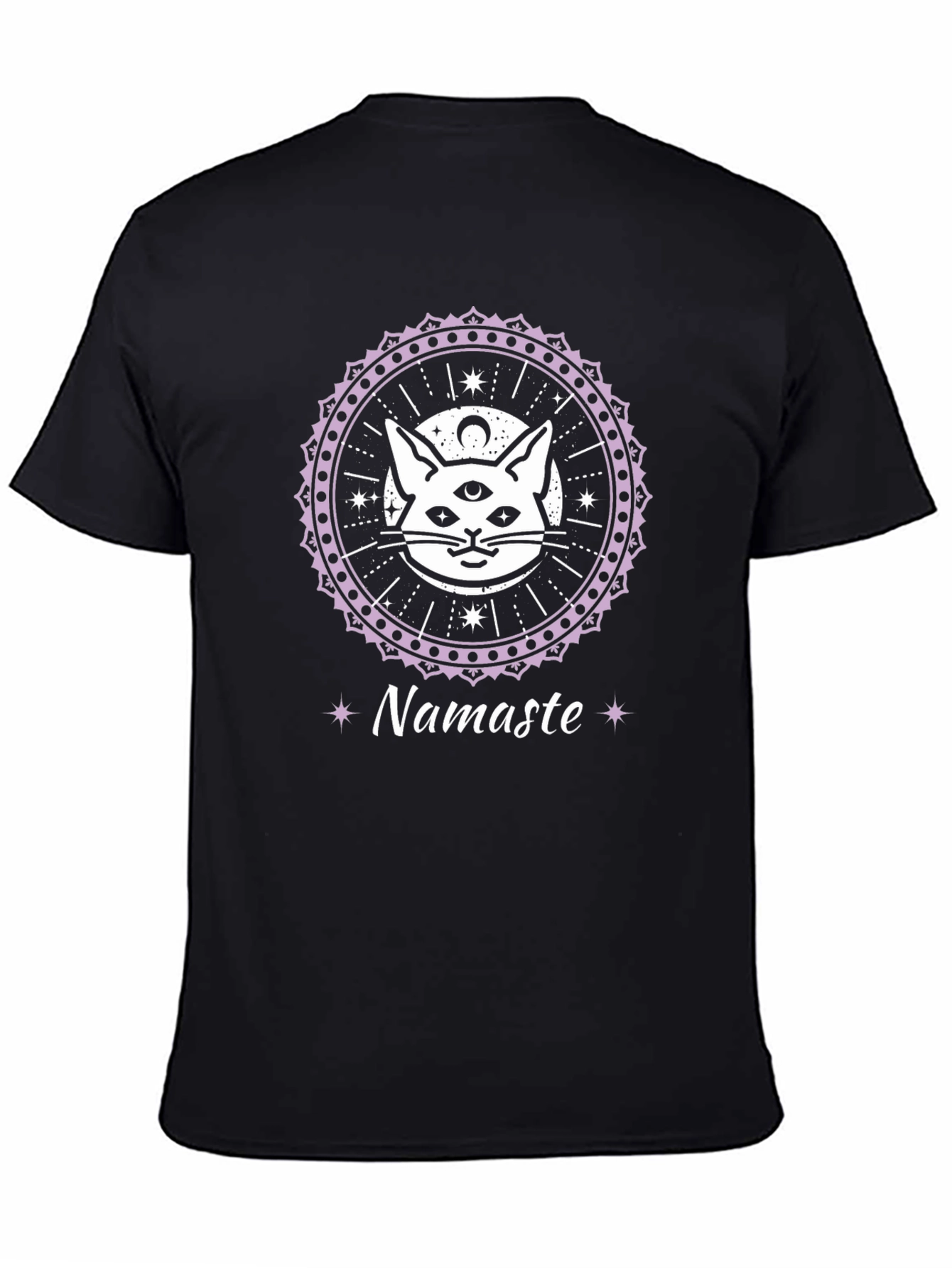 Mystic Cat Namaste T-Shirt
