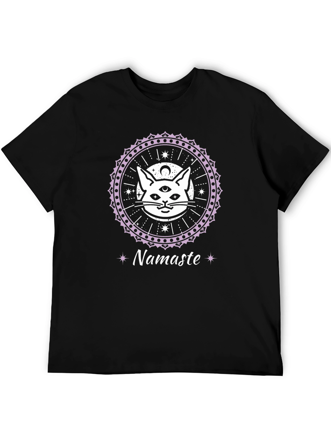 Mystic Cat Namaste T-Shirt