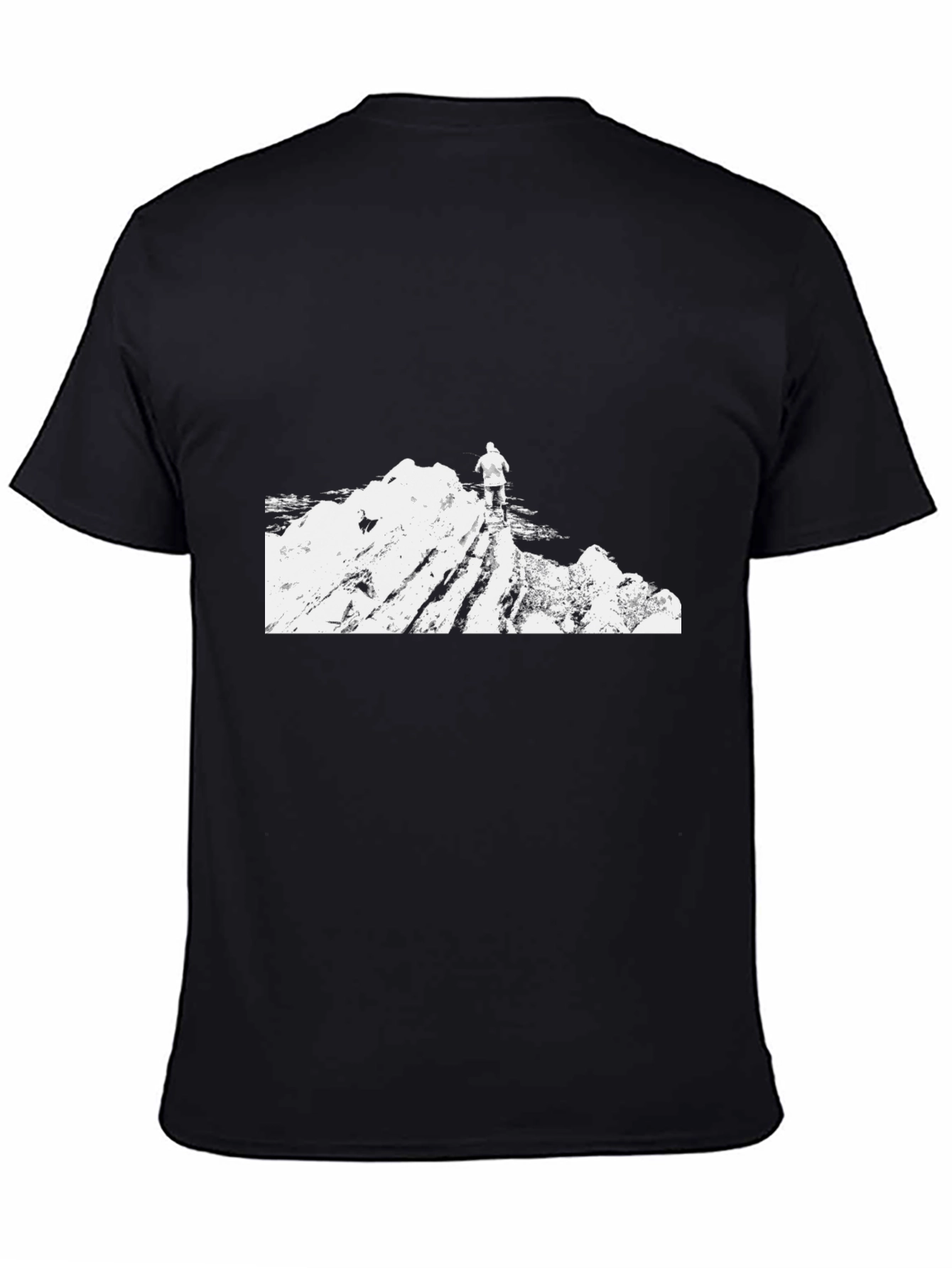 Mountain Climber Graphic Tee - Black