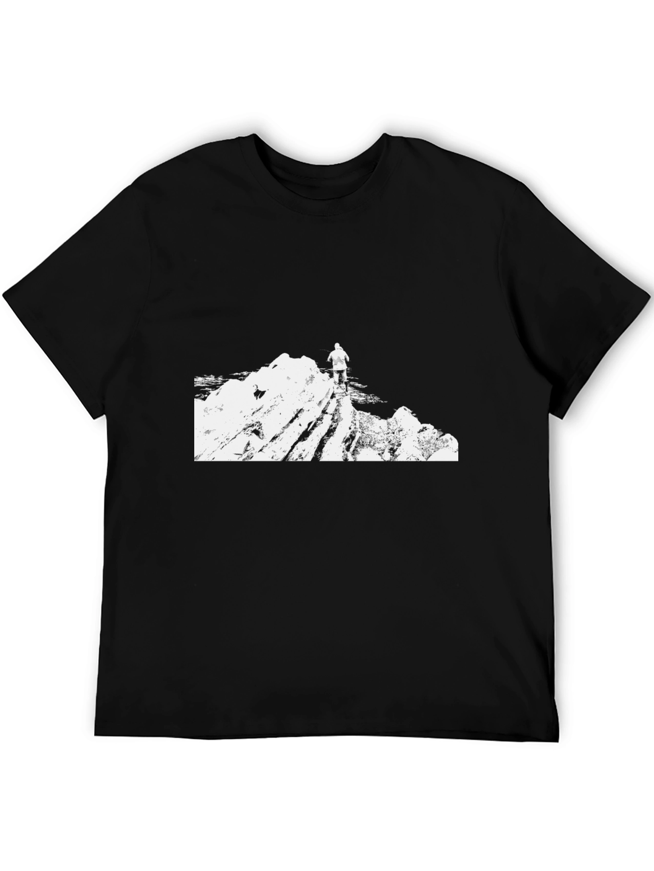 Mountain Climber Graphic Tee - Black