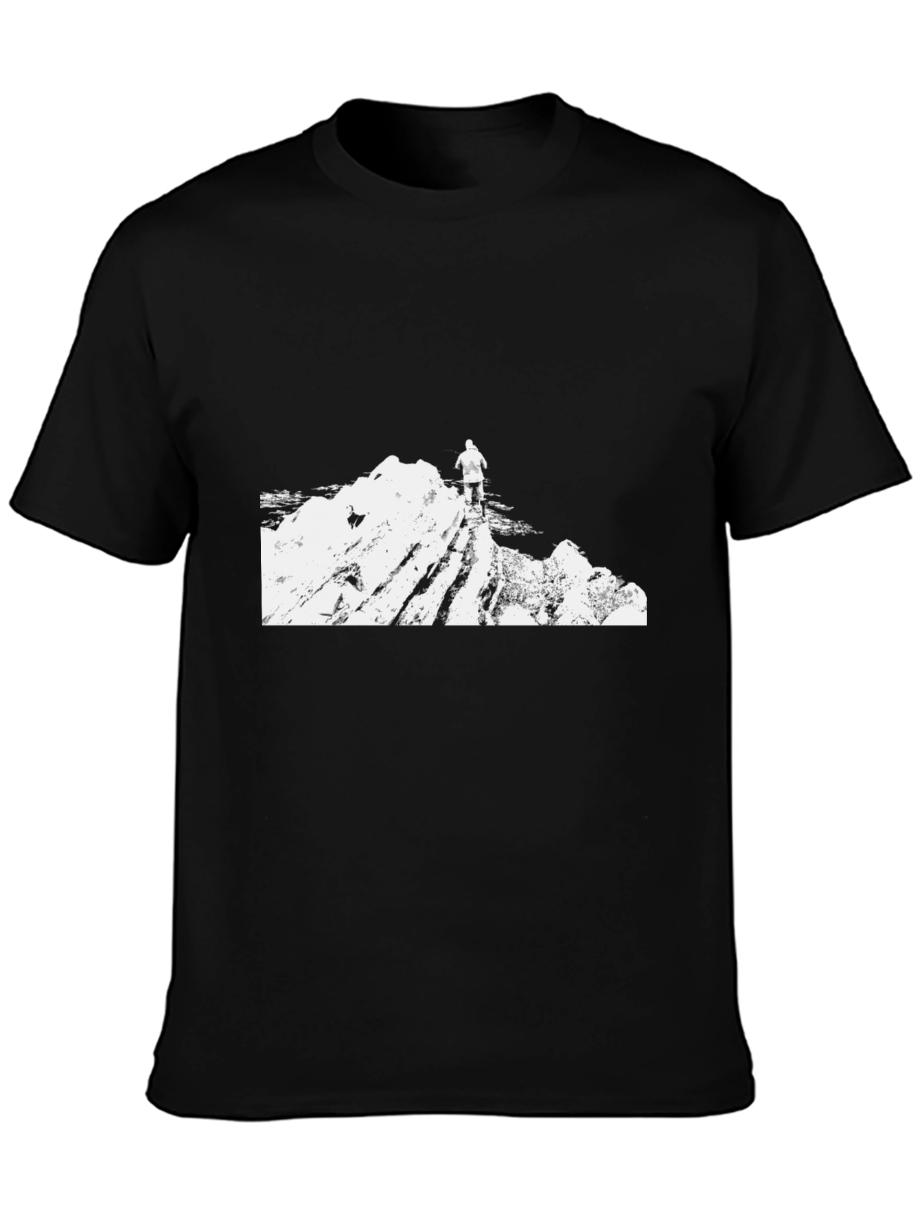 Mountain Climber Graphic Tee - Black