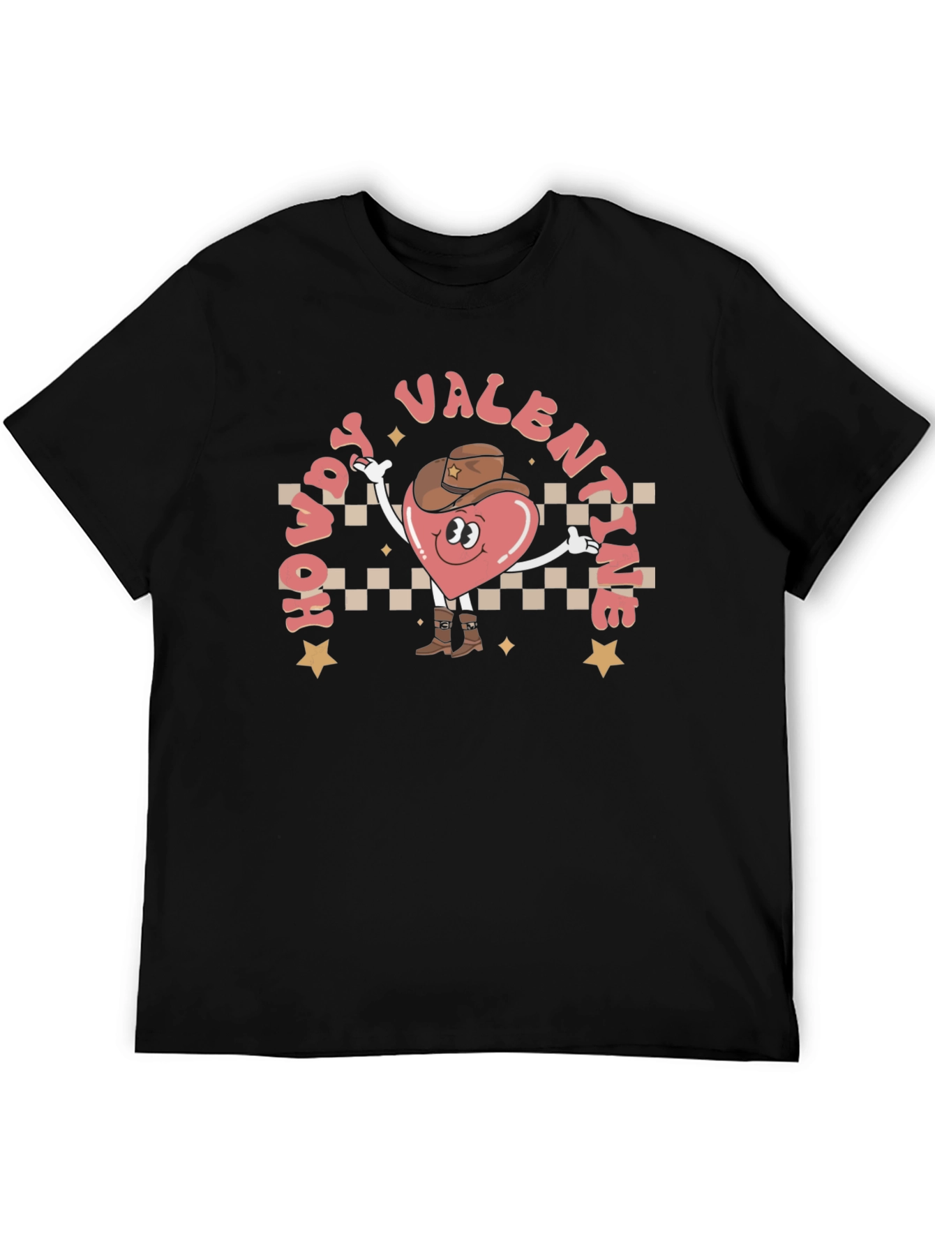 Howdy Valentine T-Shirt - Western Heart Cowboy