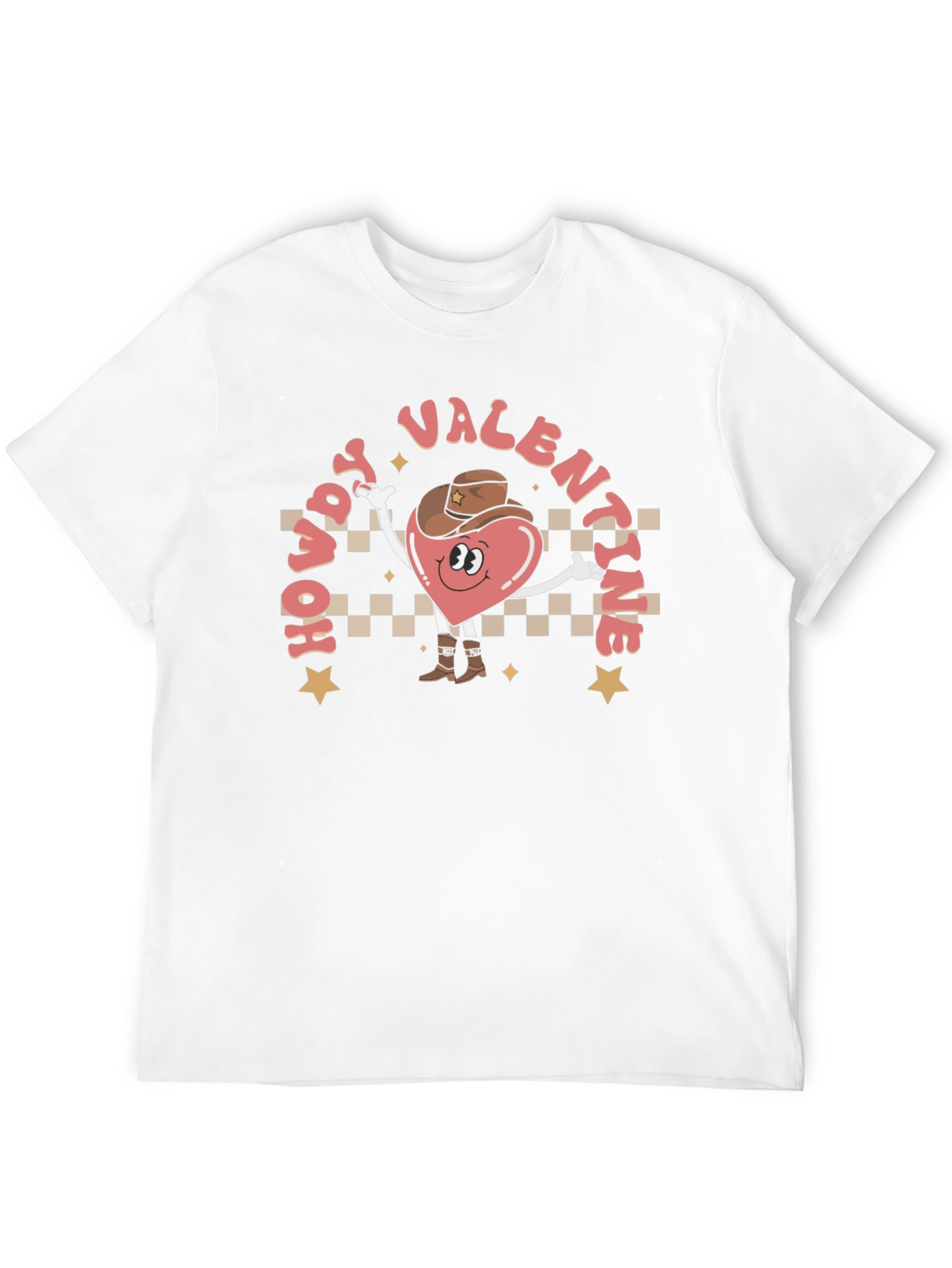 Howdy Valentine T-Shirt - Western Heart Cowboy