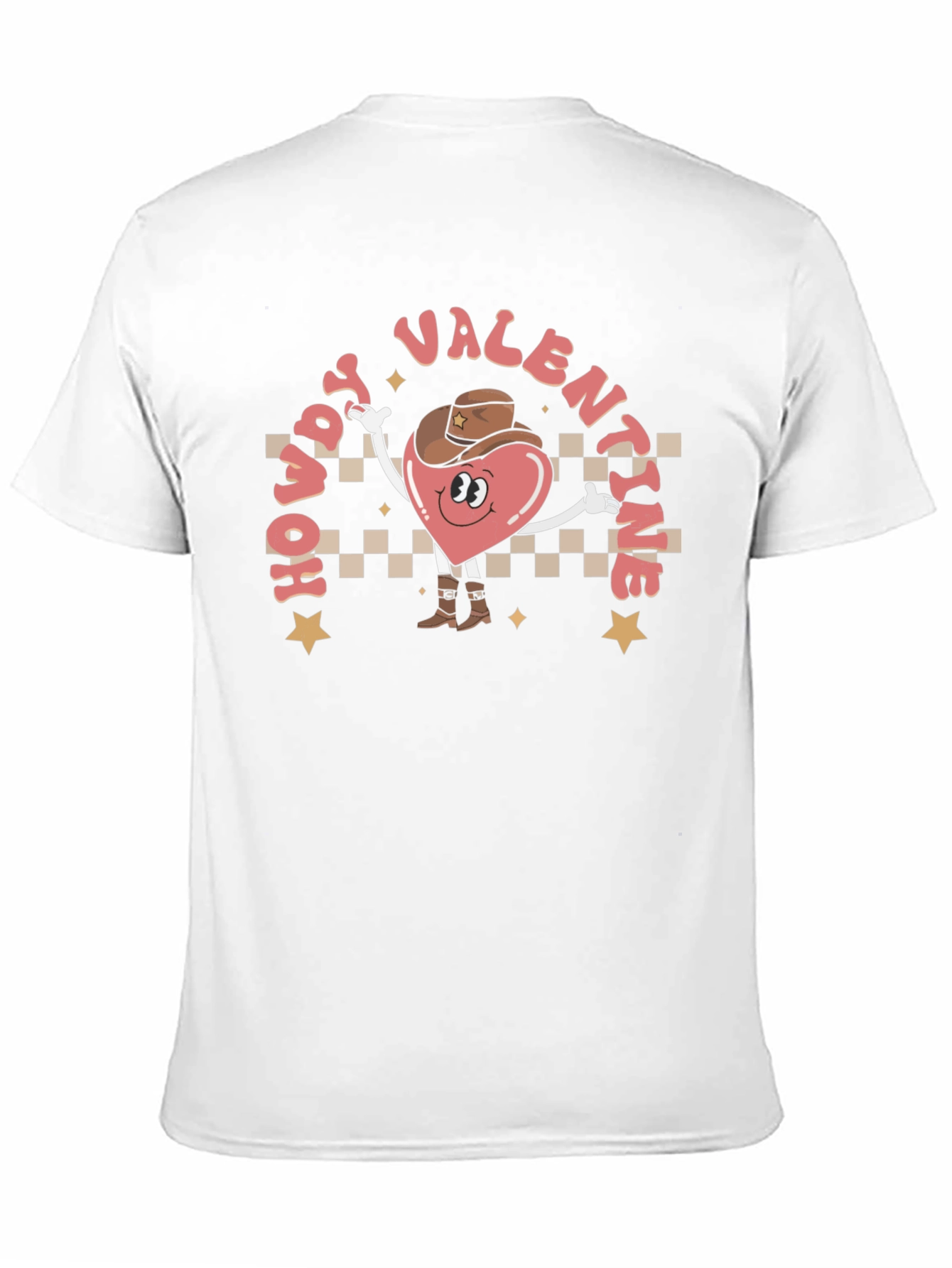 Howdy Valentine T-Shirt - Western Heart Cowboy