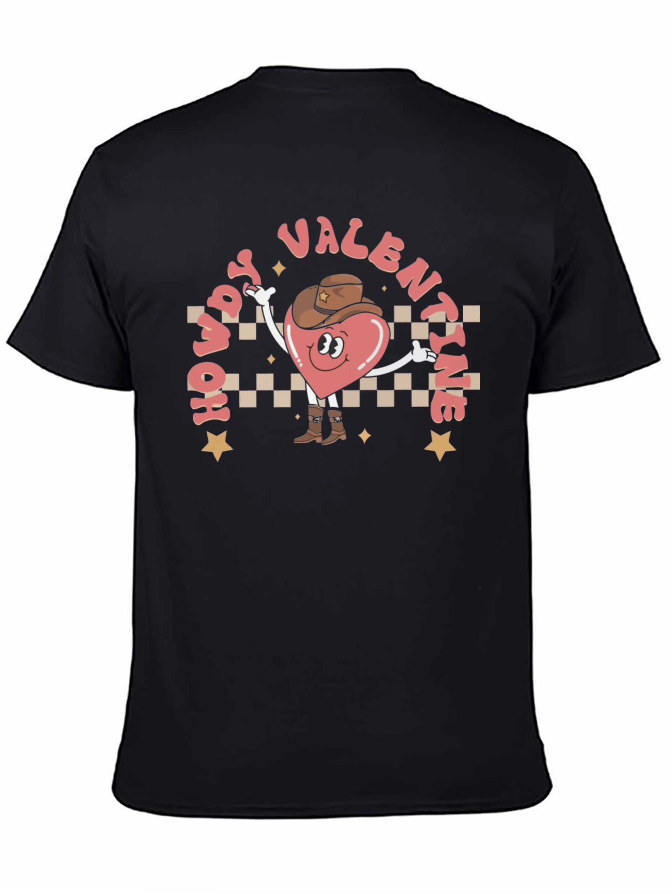 Howdy Valentine T-Shirt - Western Heart Cowboy