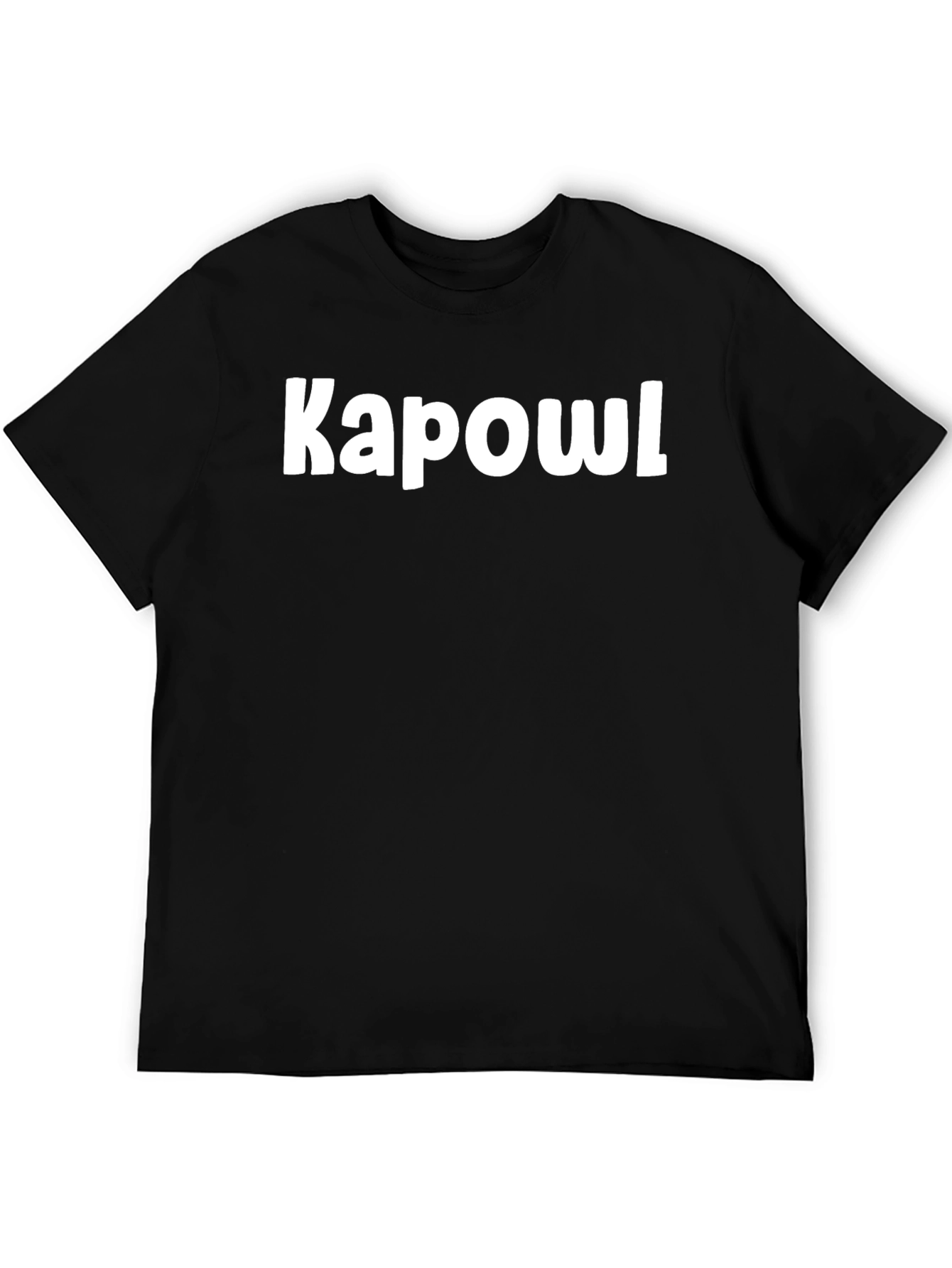 Kapowl Graphic Tee - Casual Black T-Shirt