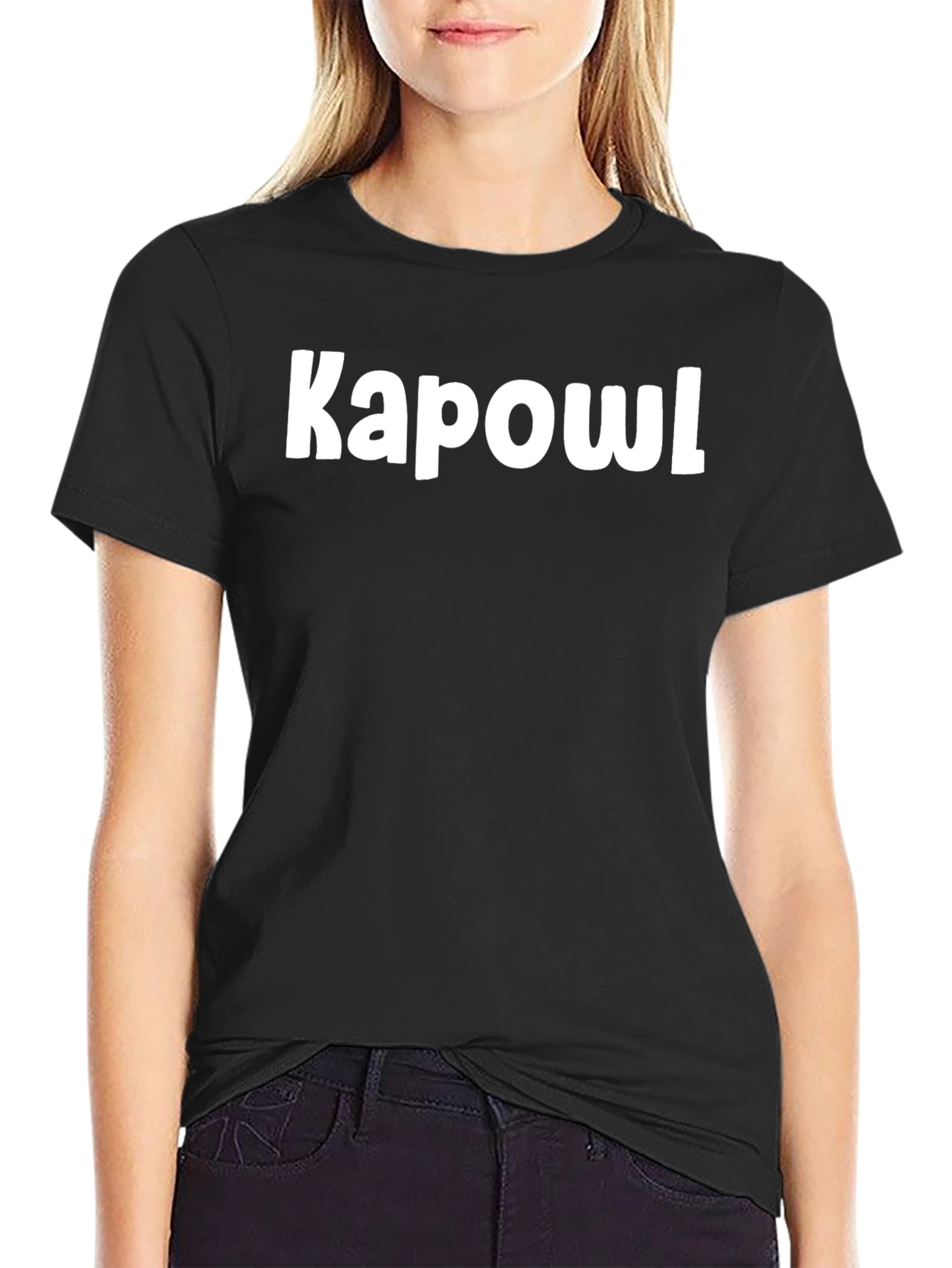 Kapowl Graphic Tee - Casual Black T-Shirt