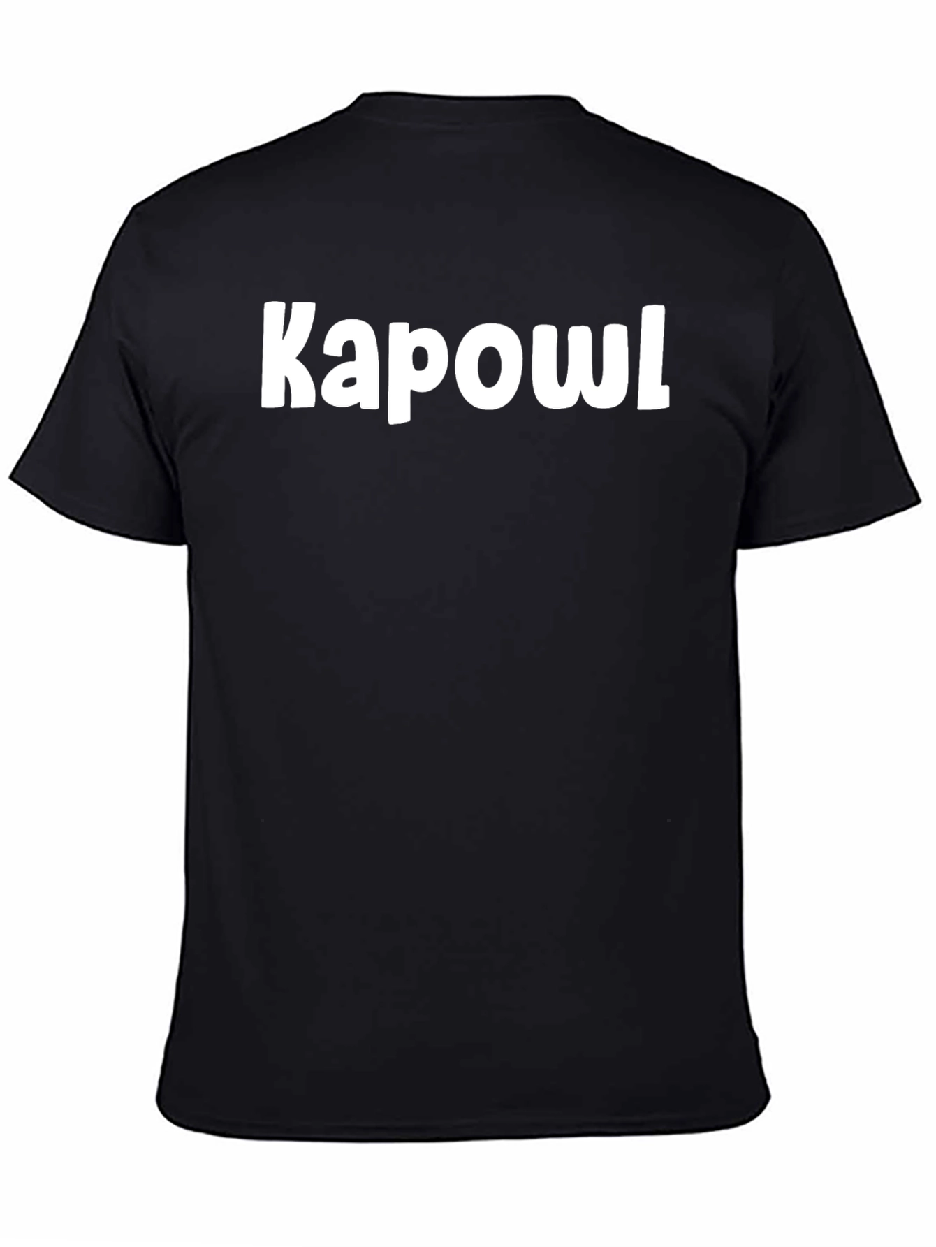 Kapowl Graphic Tee - Casual Black T-Shirt