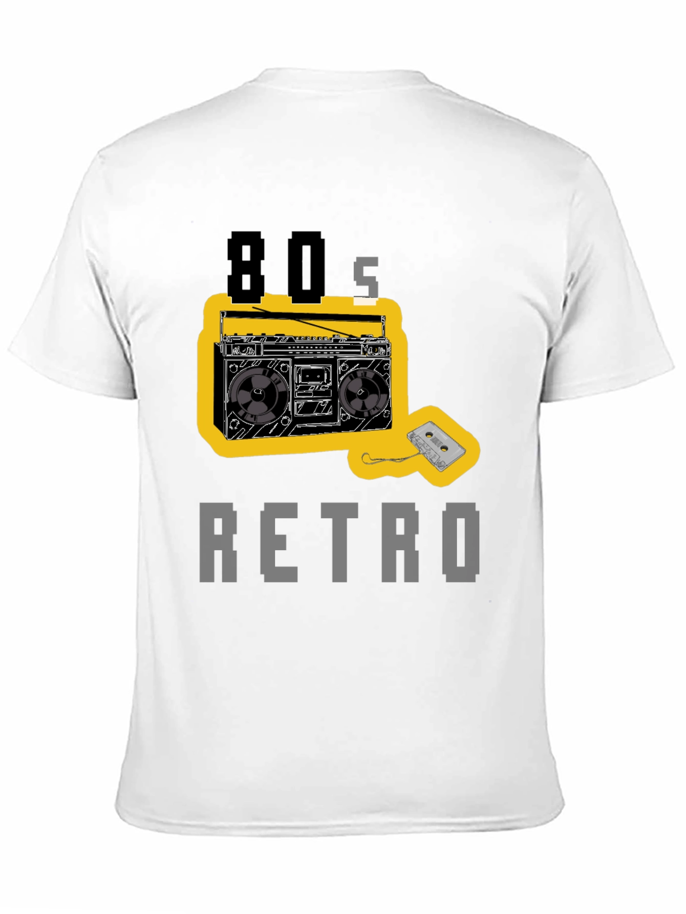 80s Retro Boombox Graphic T-Shirt