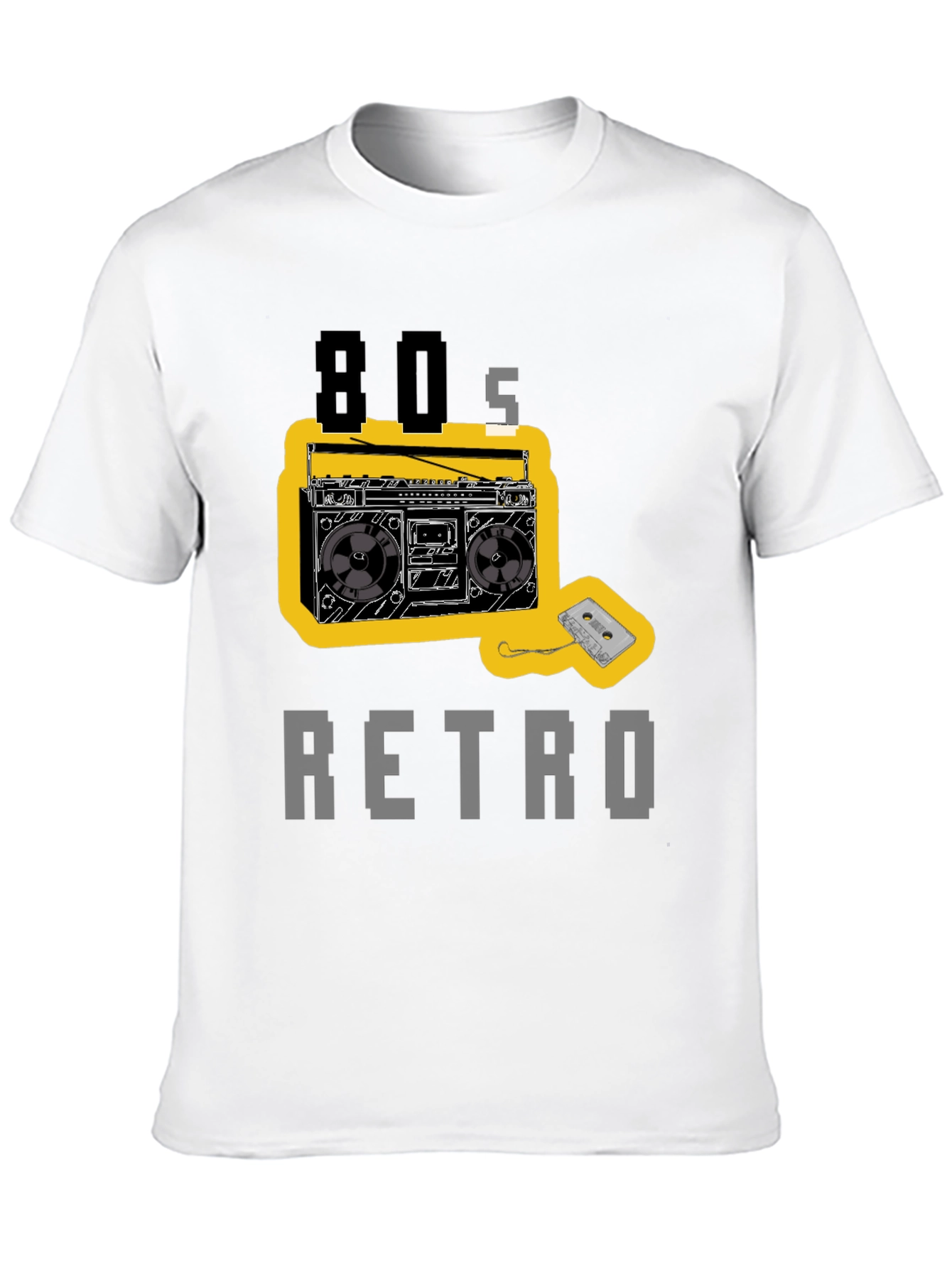 80s Retro Boombox Graphic T-Shirt