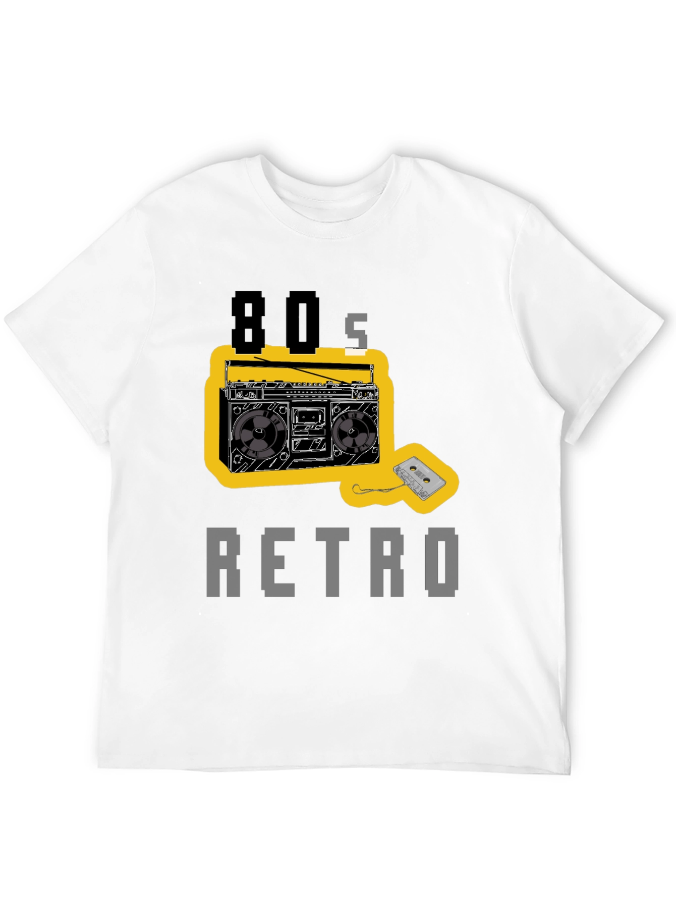 80s Retro Boombox Graphic T-Shirt
